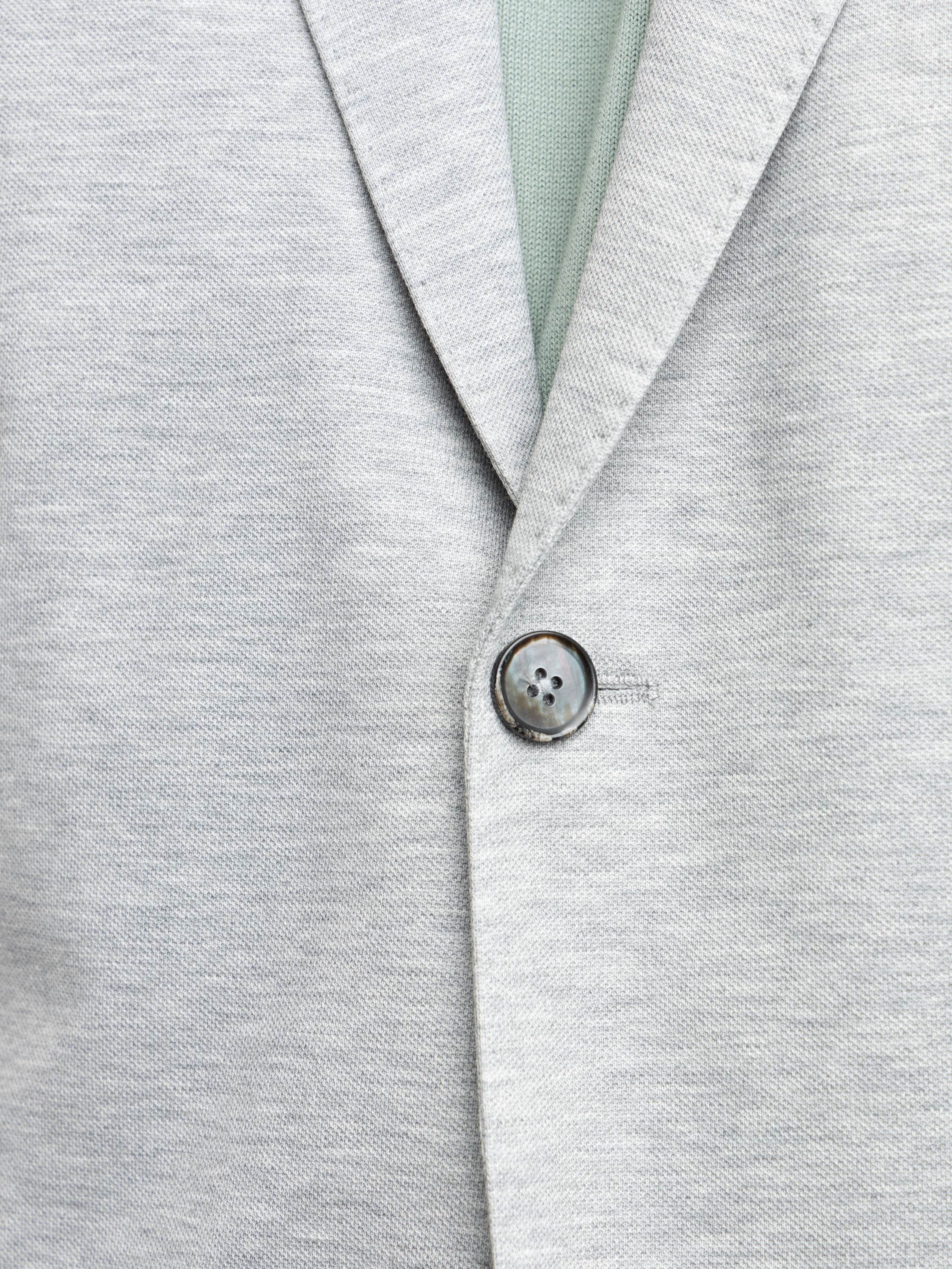 Grey Cotton-Silk Sport Jacket