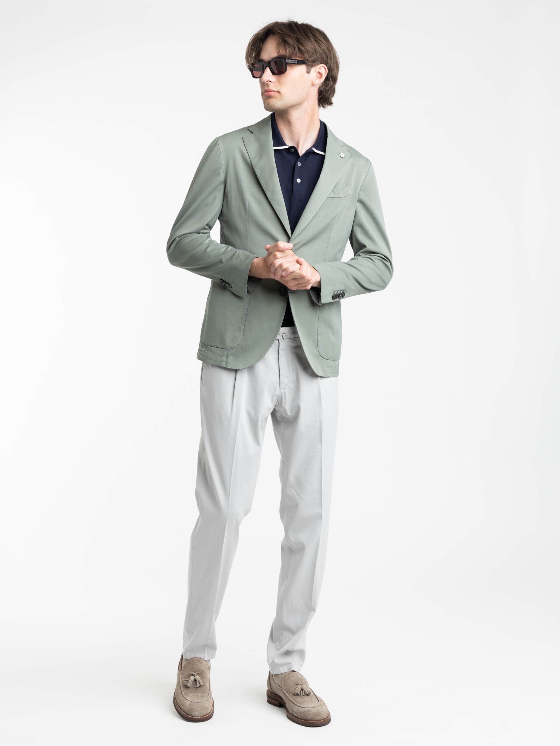 Light Green Cotton Sport Coat