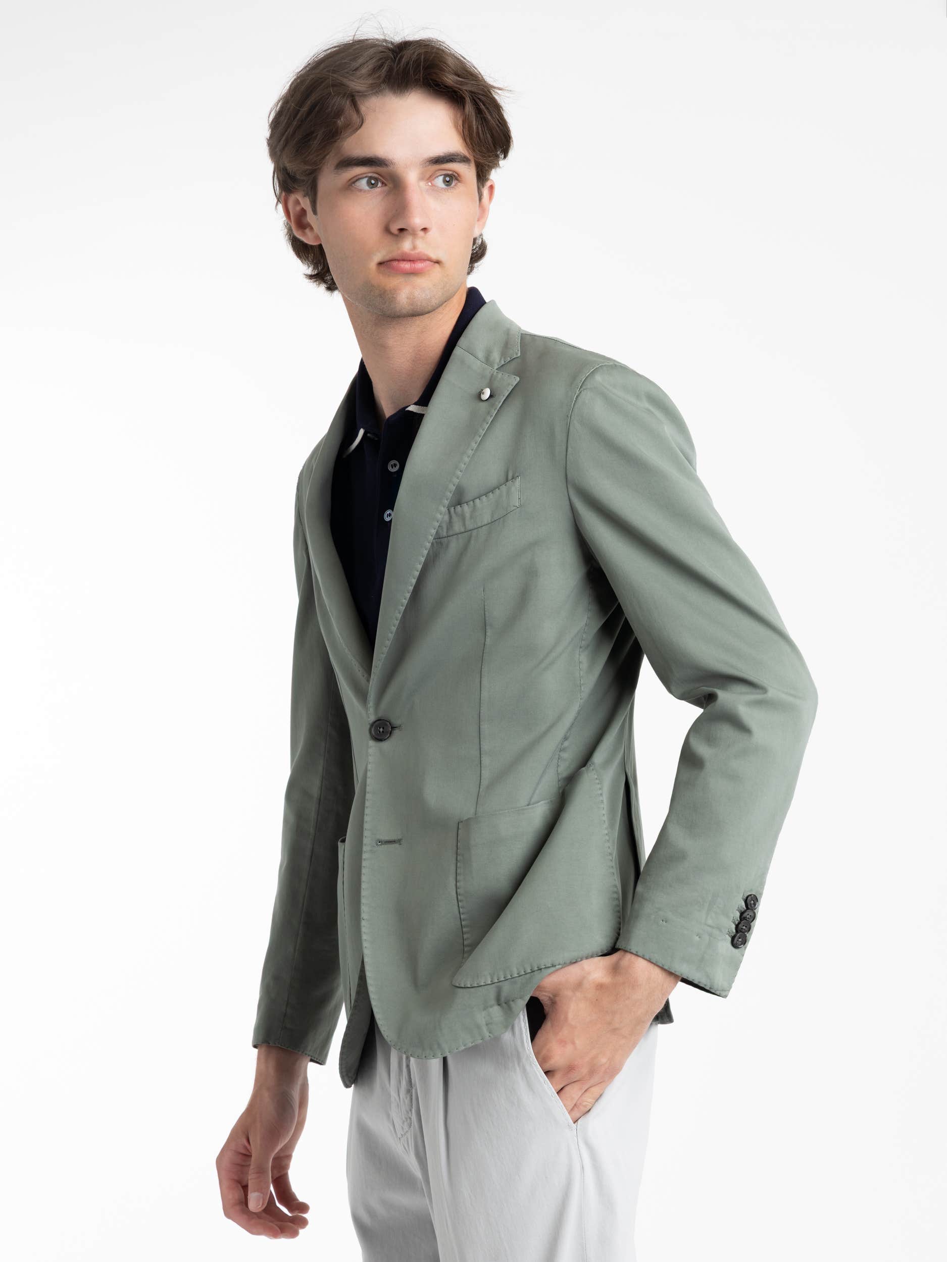Light Green Cotton Sport Coat