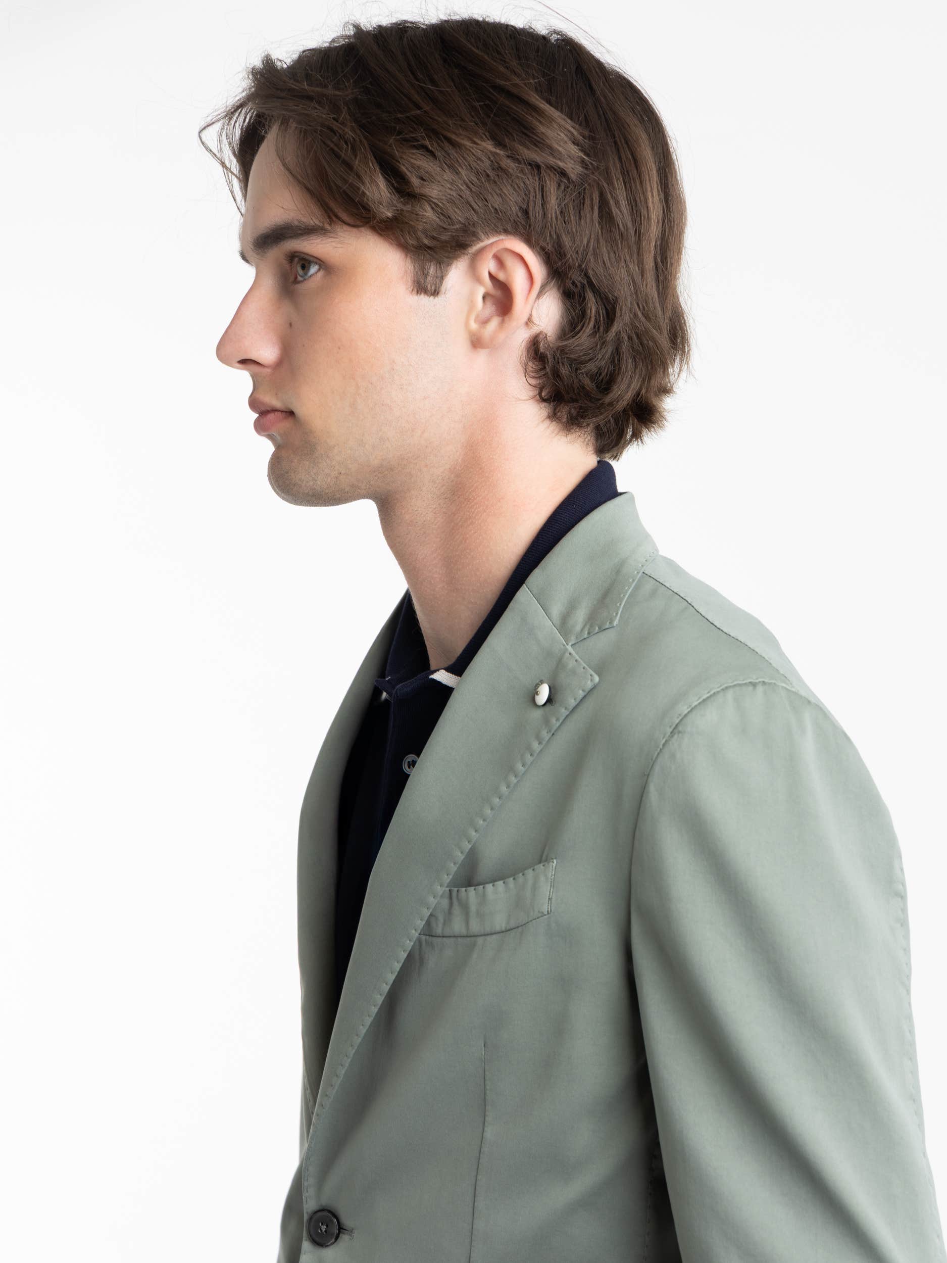 Light Green Cotton Sport Coat