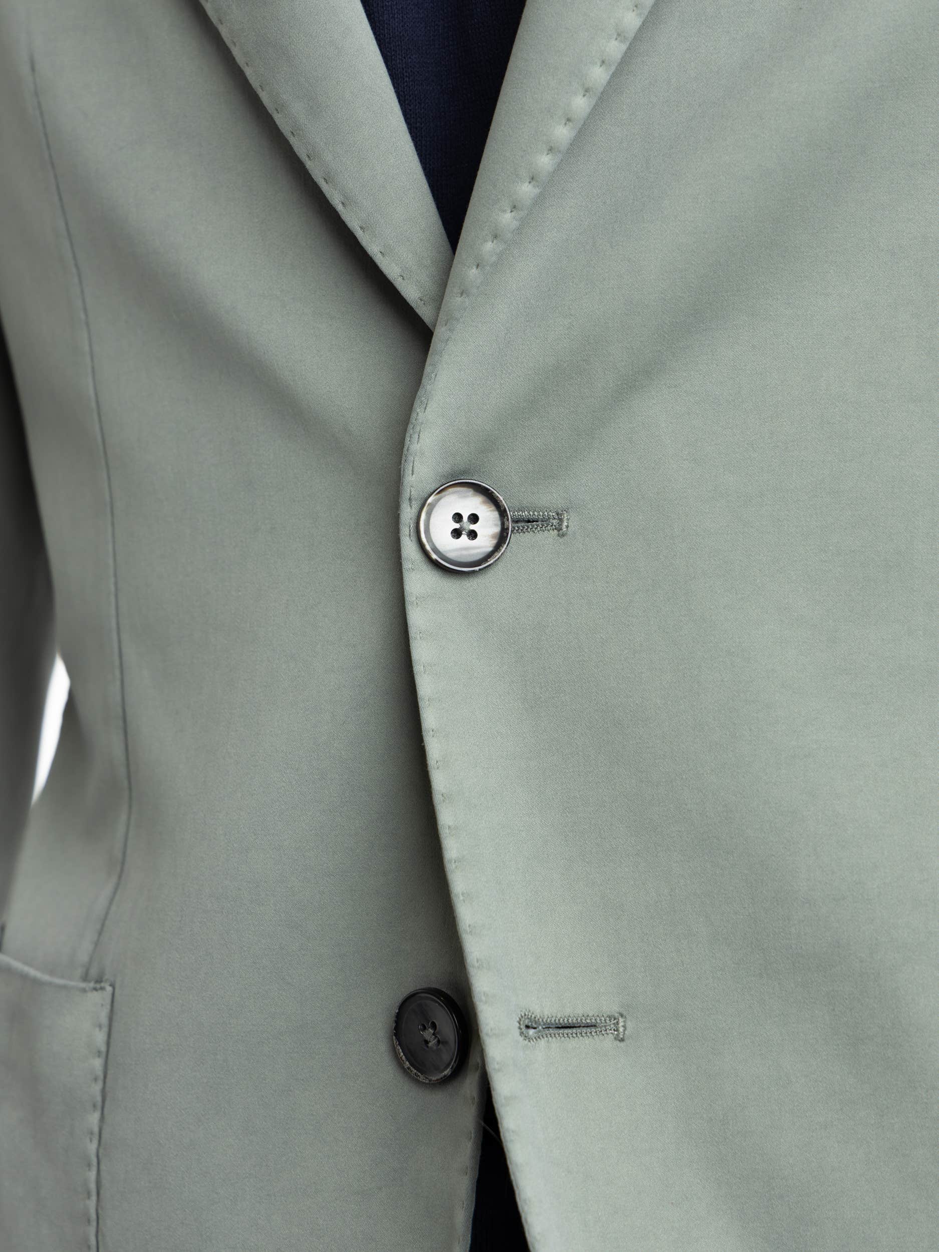 Light Green Cotton Sport Coat