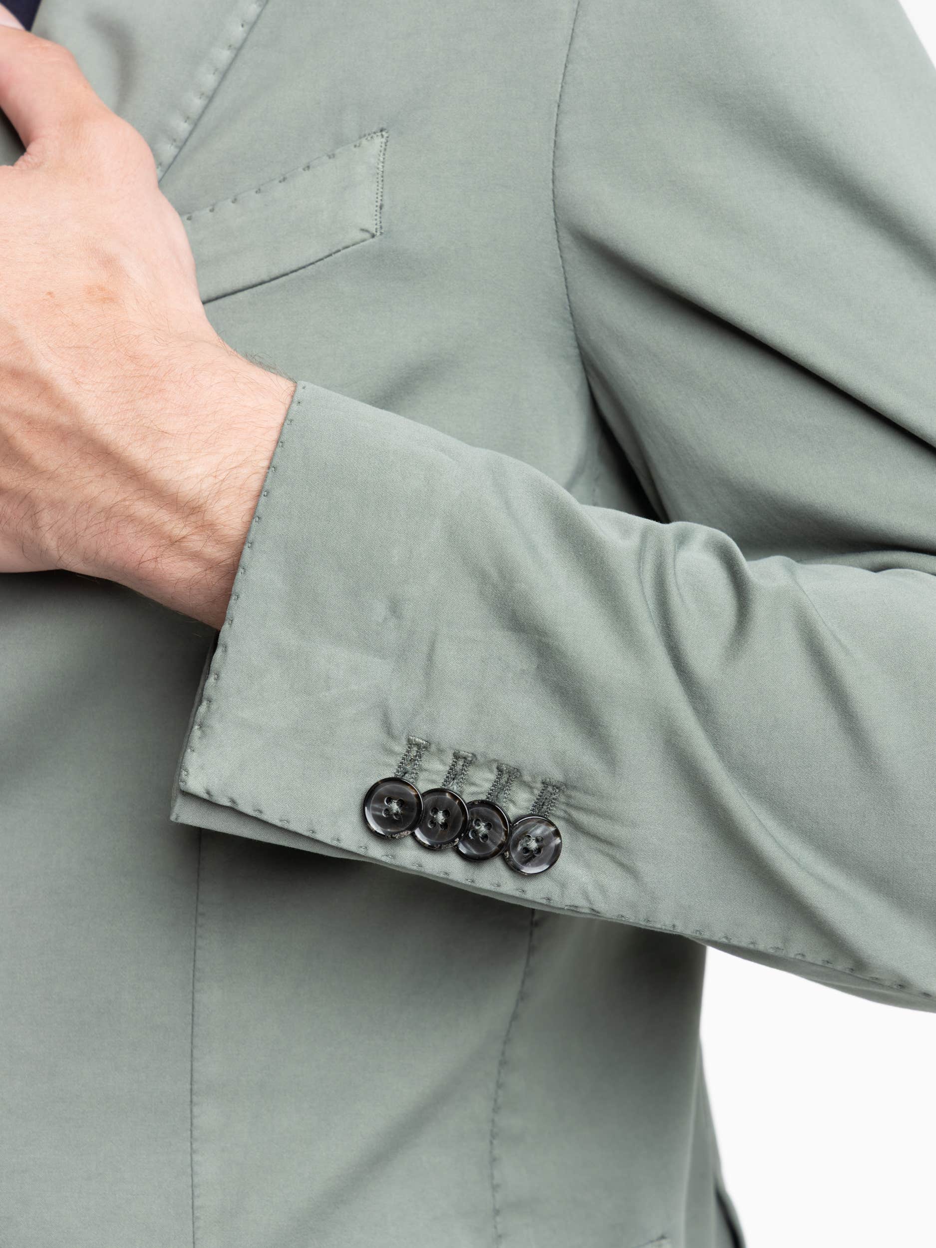 Light Green Cotton Sport Coat