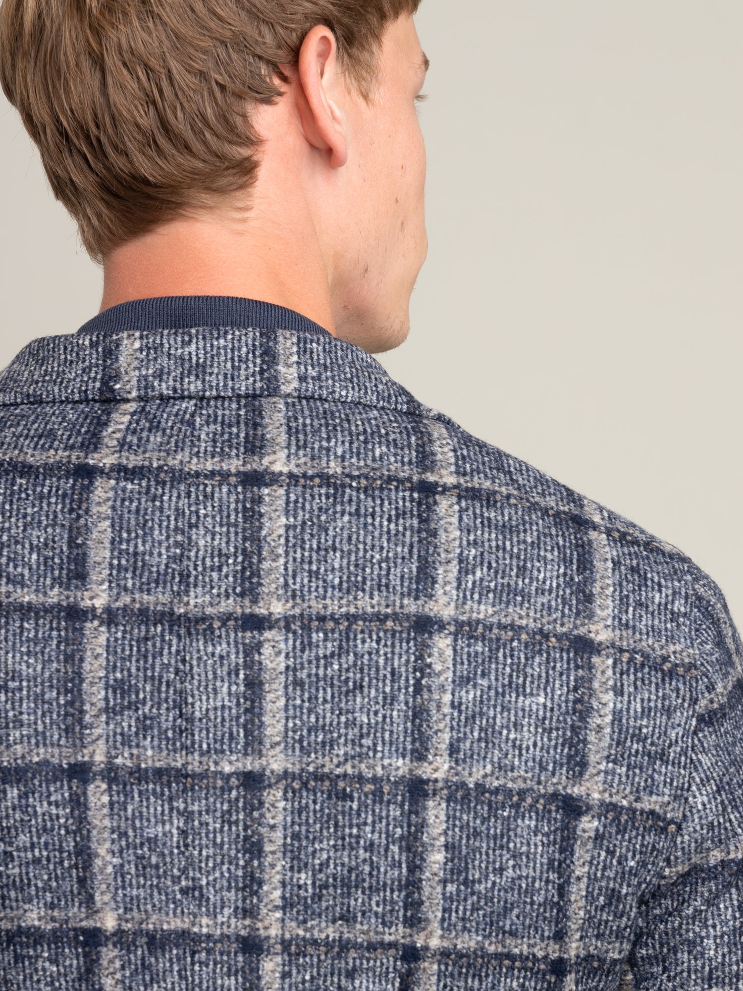 Navy Window Pane Check Jacket – The Helm Clothing