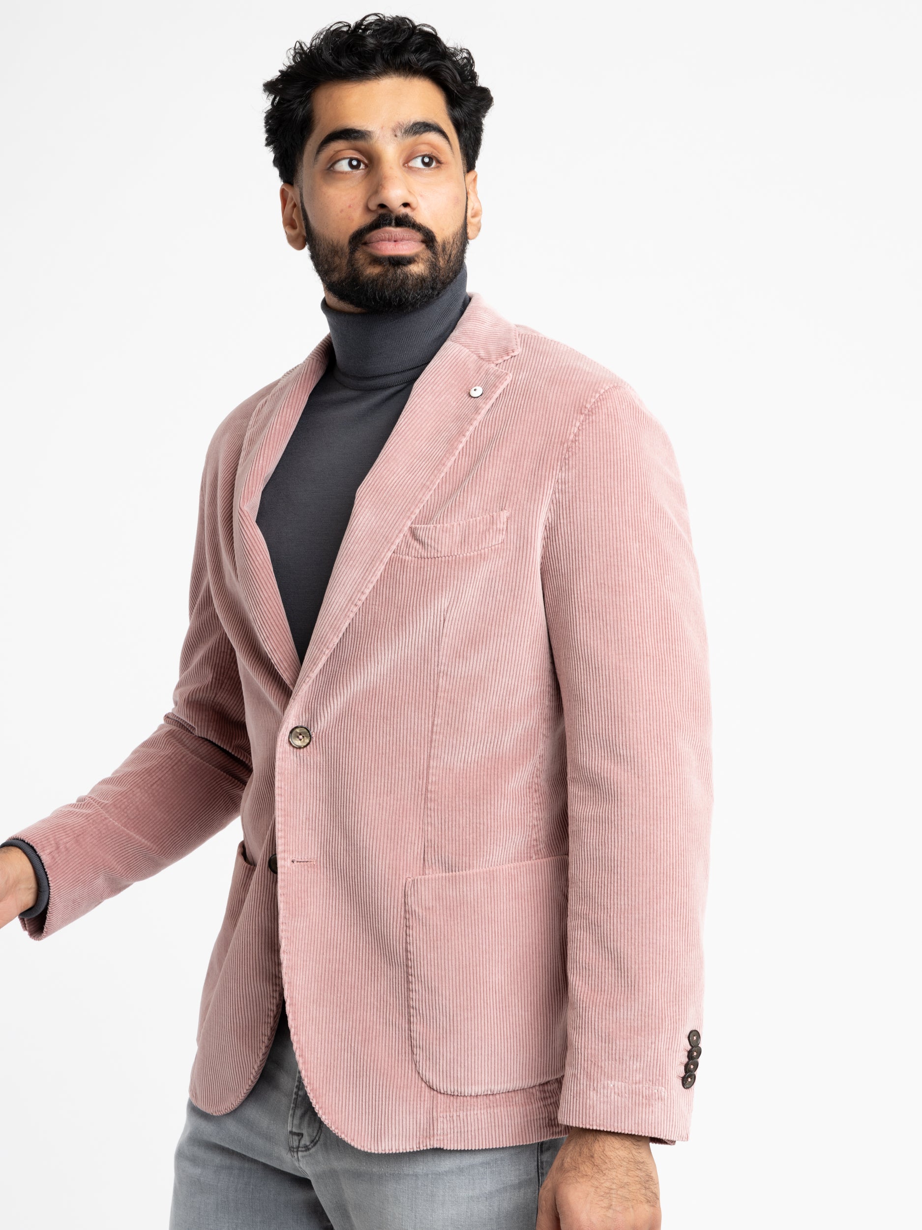 Pink corduroy 2025 jacket mens