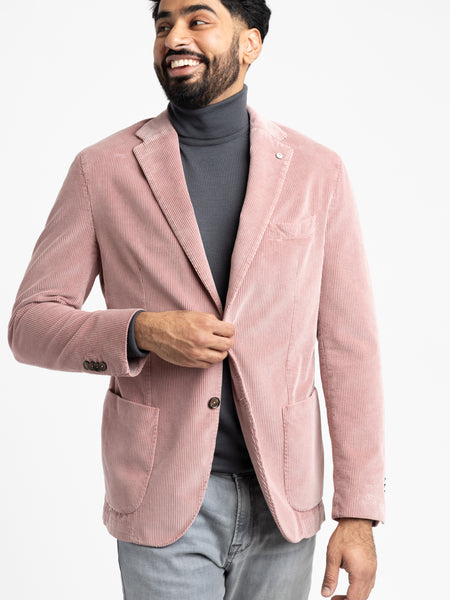 Pink corduroy store coat