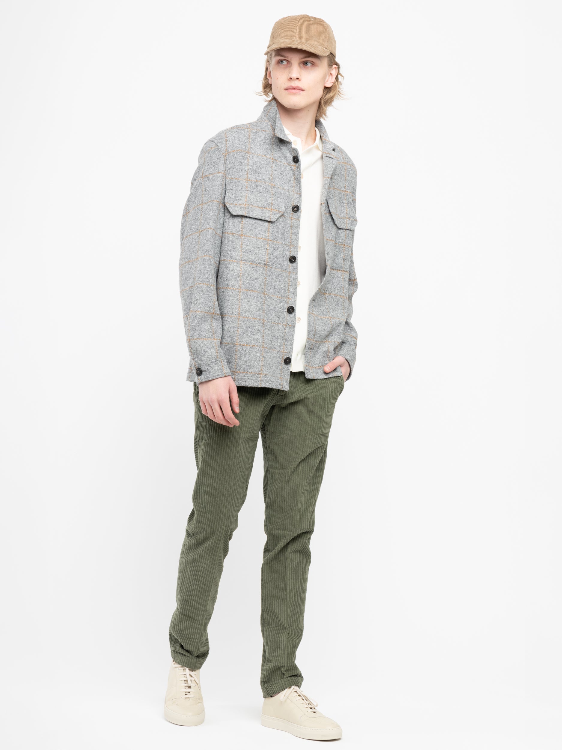 Light Grey Check Overshirt – The Helm Clothing