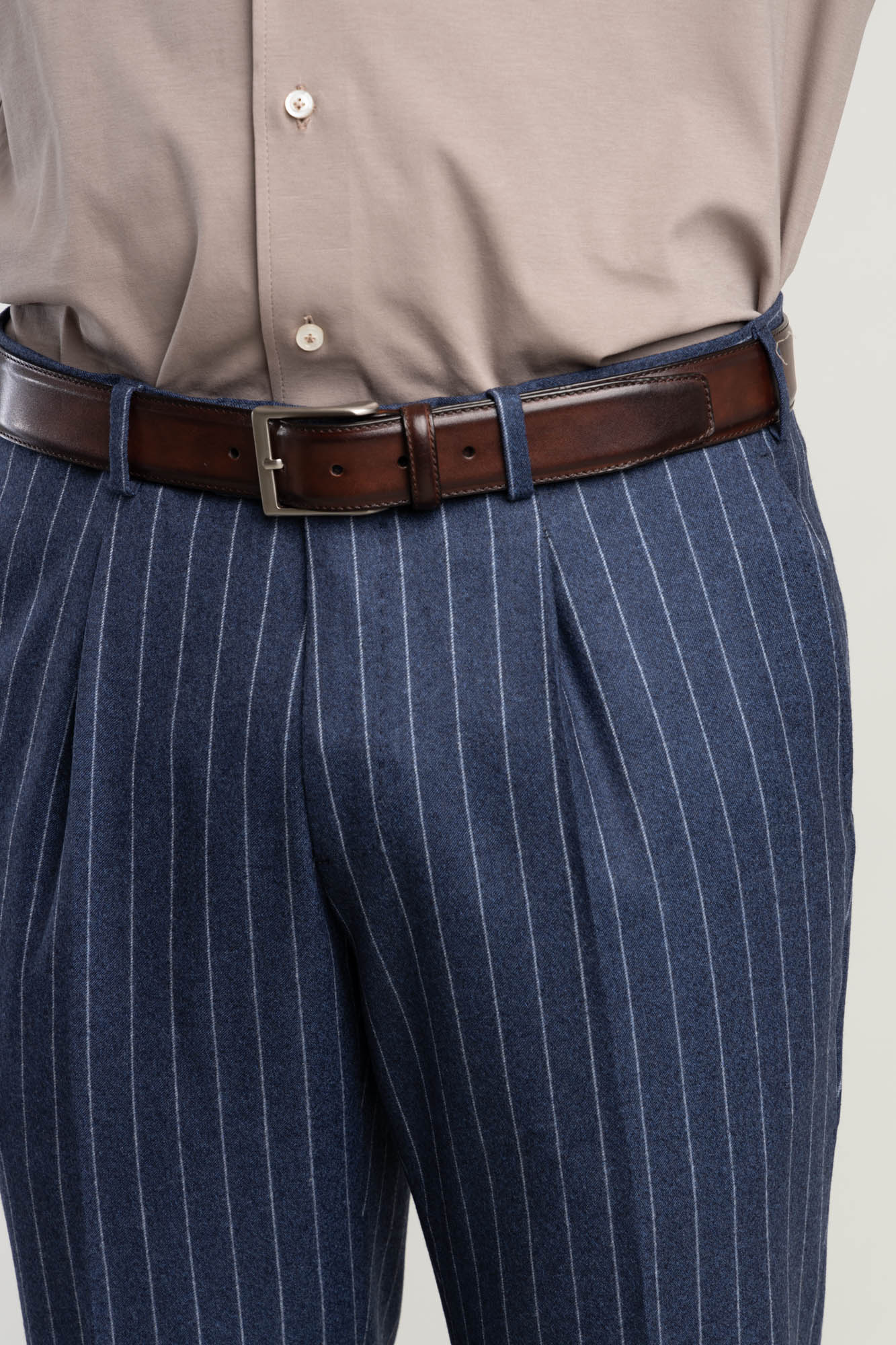 Navy striped outlet pants