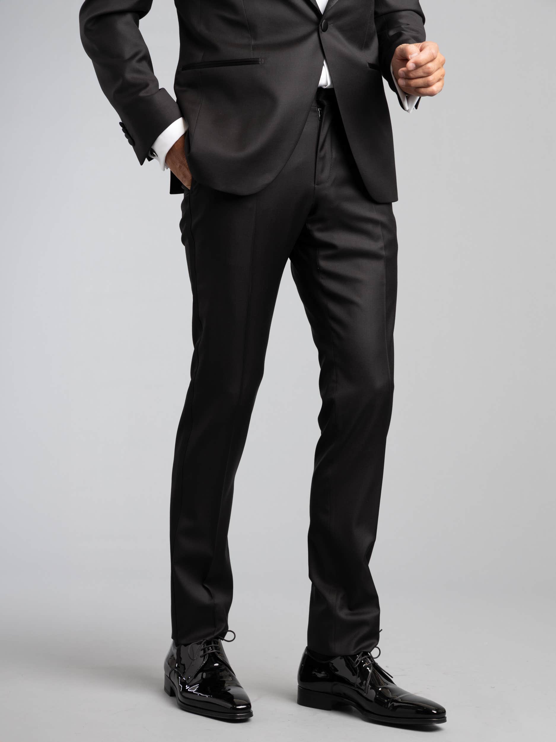 Classic Black Tuxedo Pants by SuitShop – Damari