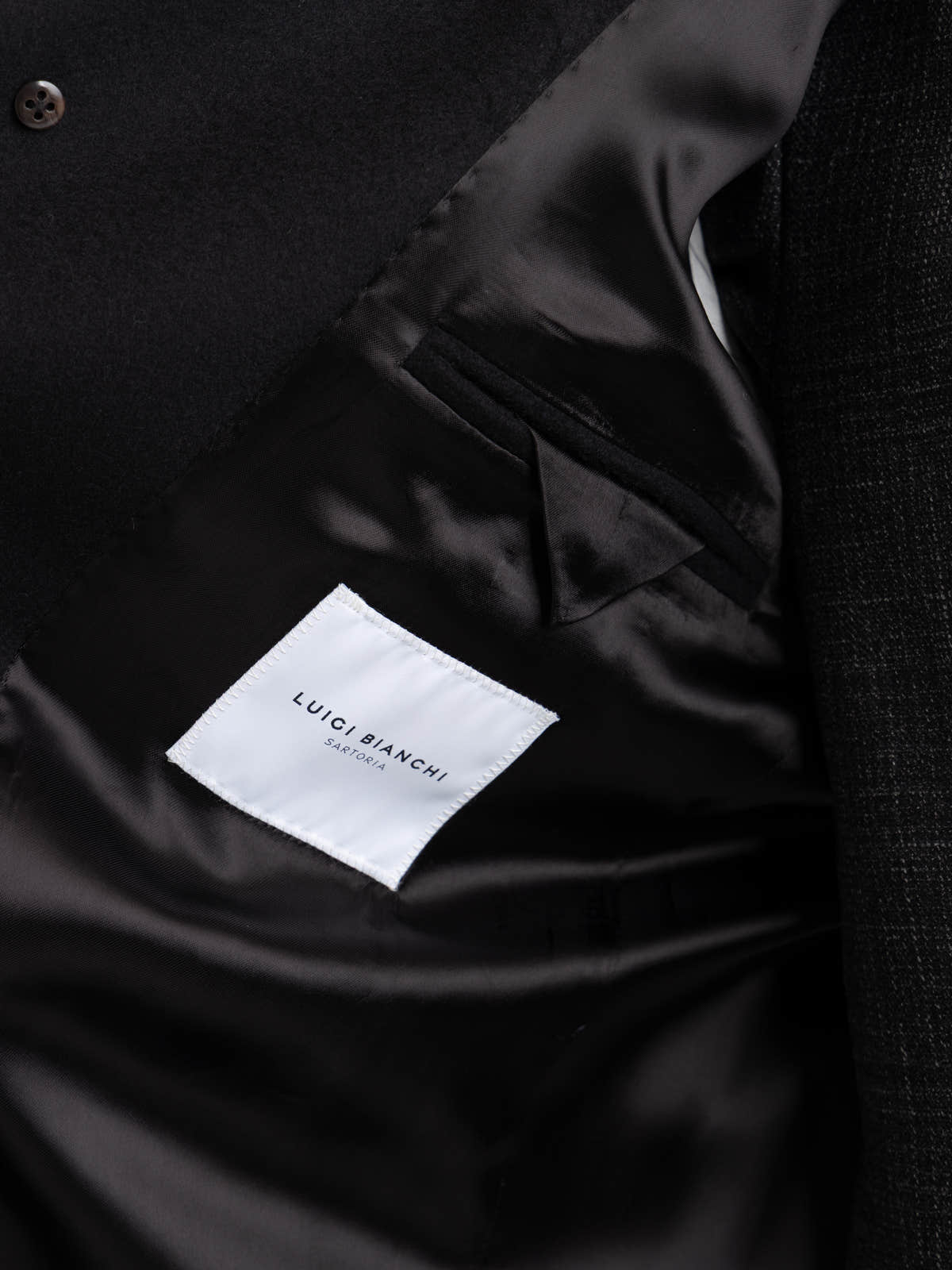 Black Virgin Wool–Cashmere Coat