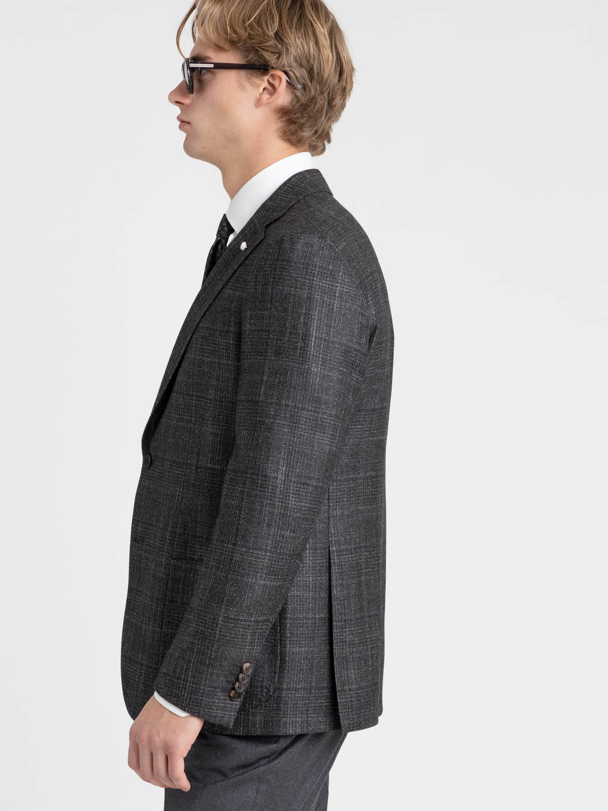 Black Check Wool Dream Sport Jacket