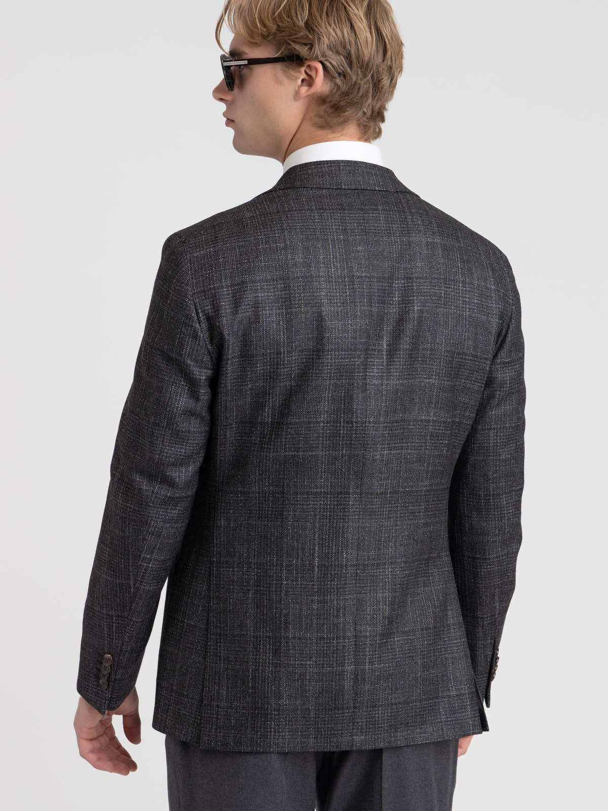 Black Check Wool Dream Sport Jacket