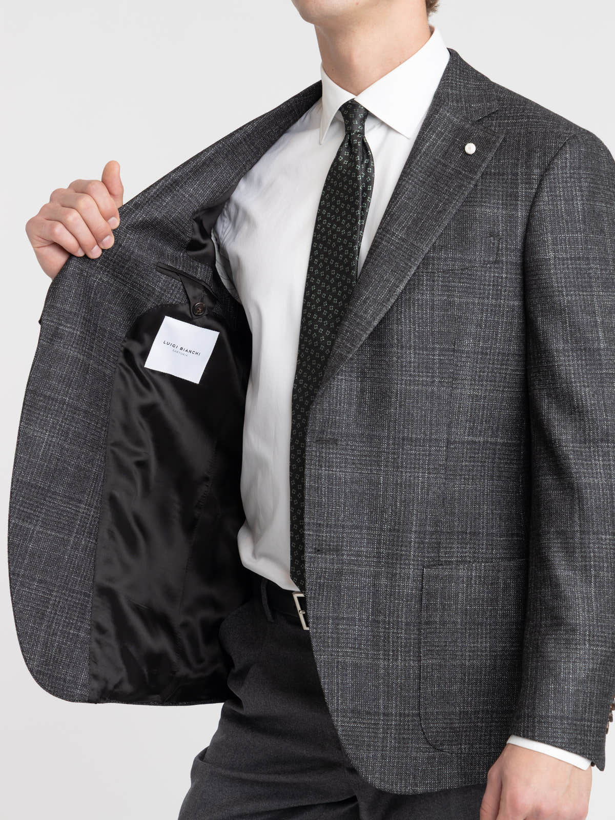 Black Check Wool Dream Sport Jacket