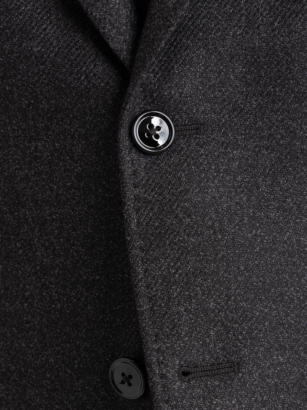 Black Wool-Silk Dream Tweed Sport Jacket