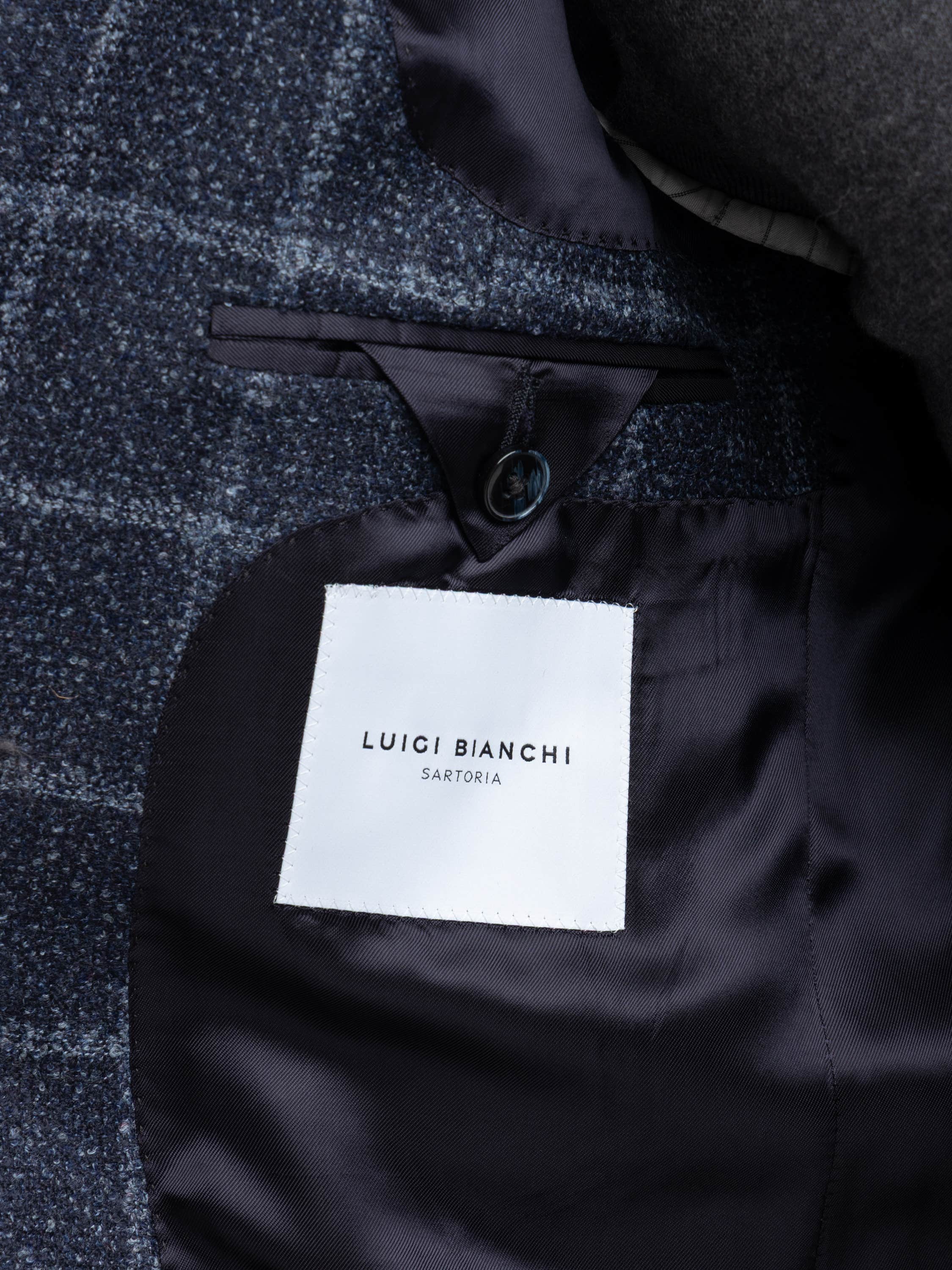 Blue Windowpane Wool-Blended Sport Jacket