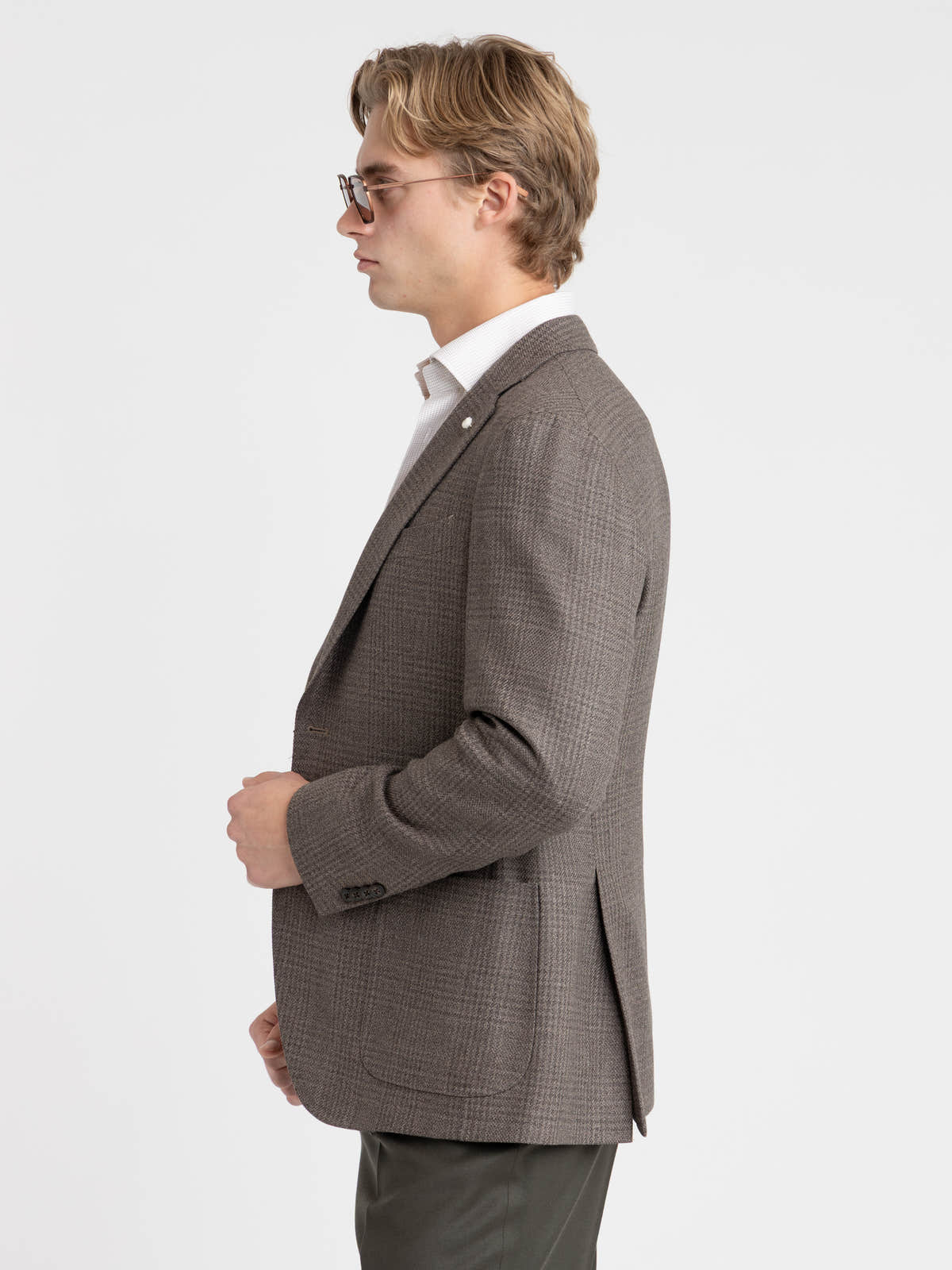 Brown Check Virgin Wool Dream Sport Jacket