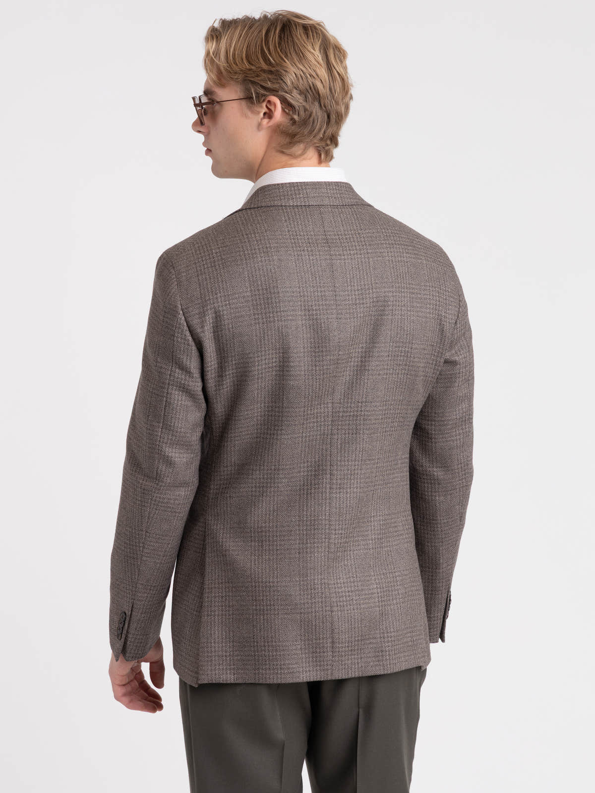 Brown Check Virgin Wool Dream Sport Jacket