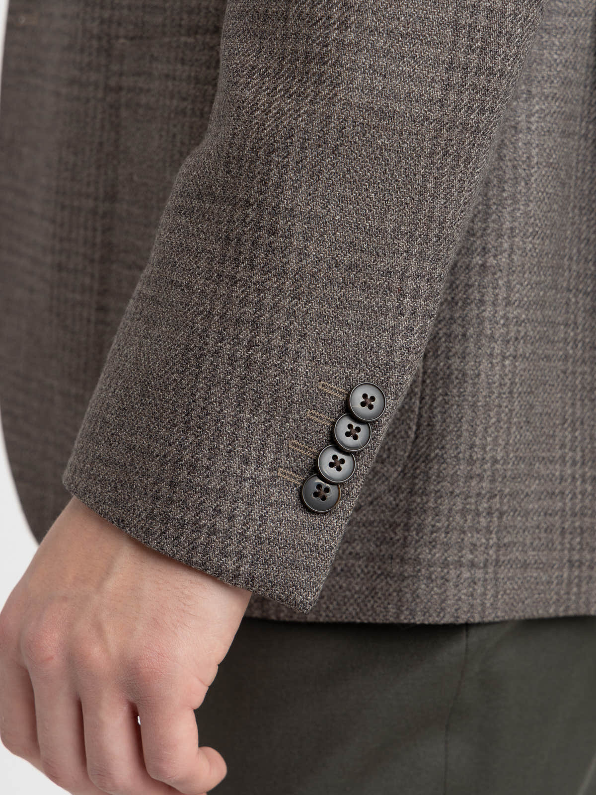 Brown Check Virgin Wool Dream Sport Jacket