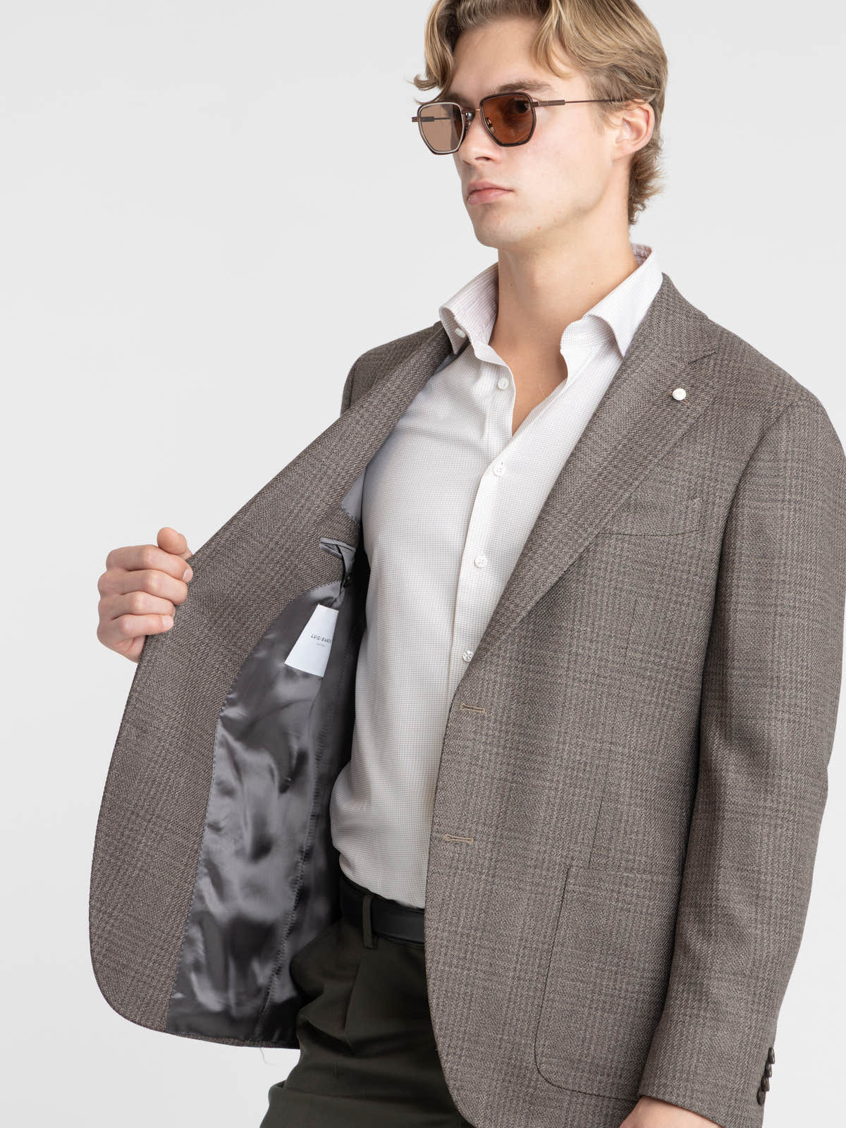 Brown Check Virgin Wool Dream Sport Jacket