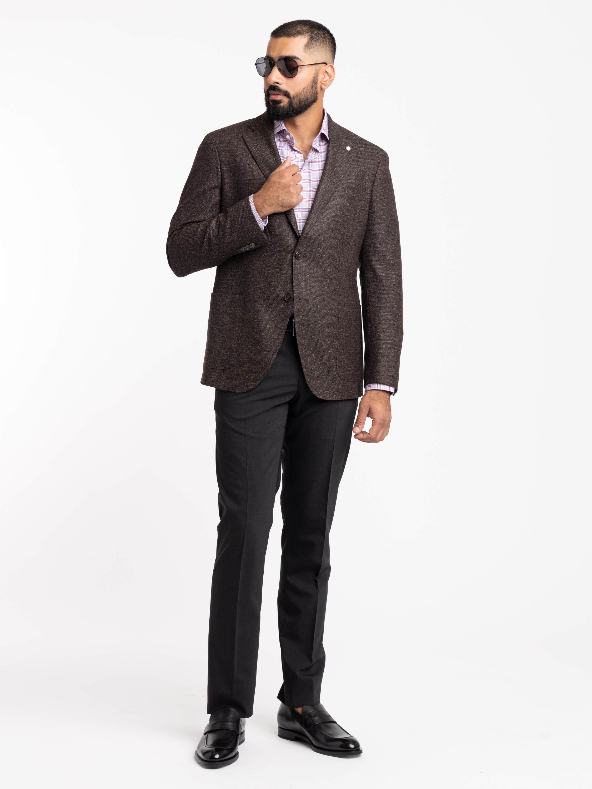 Dark Brown Wool Sport Jacket