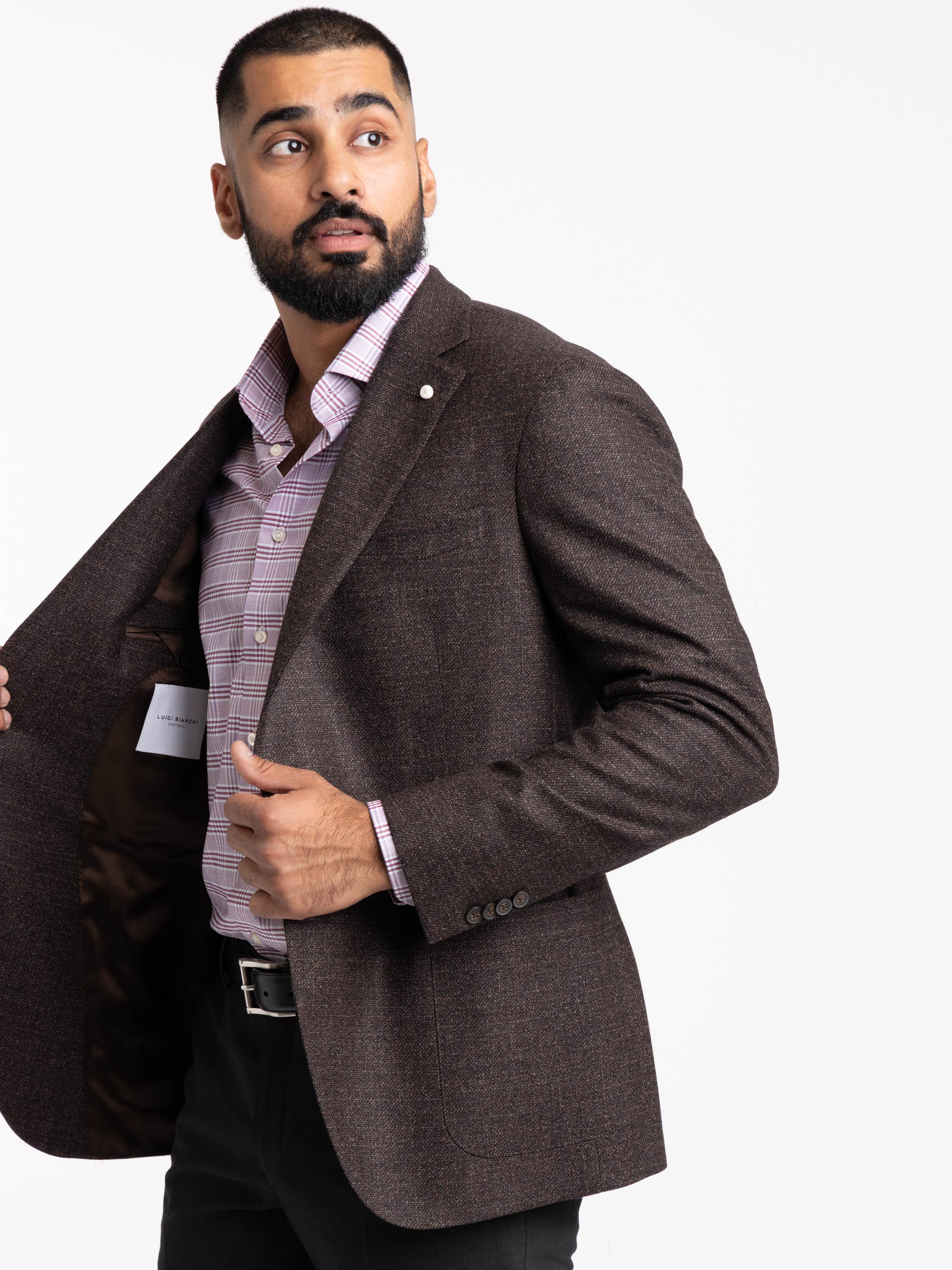 Dark Brown Wool Sport Jacket