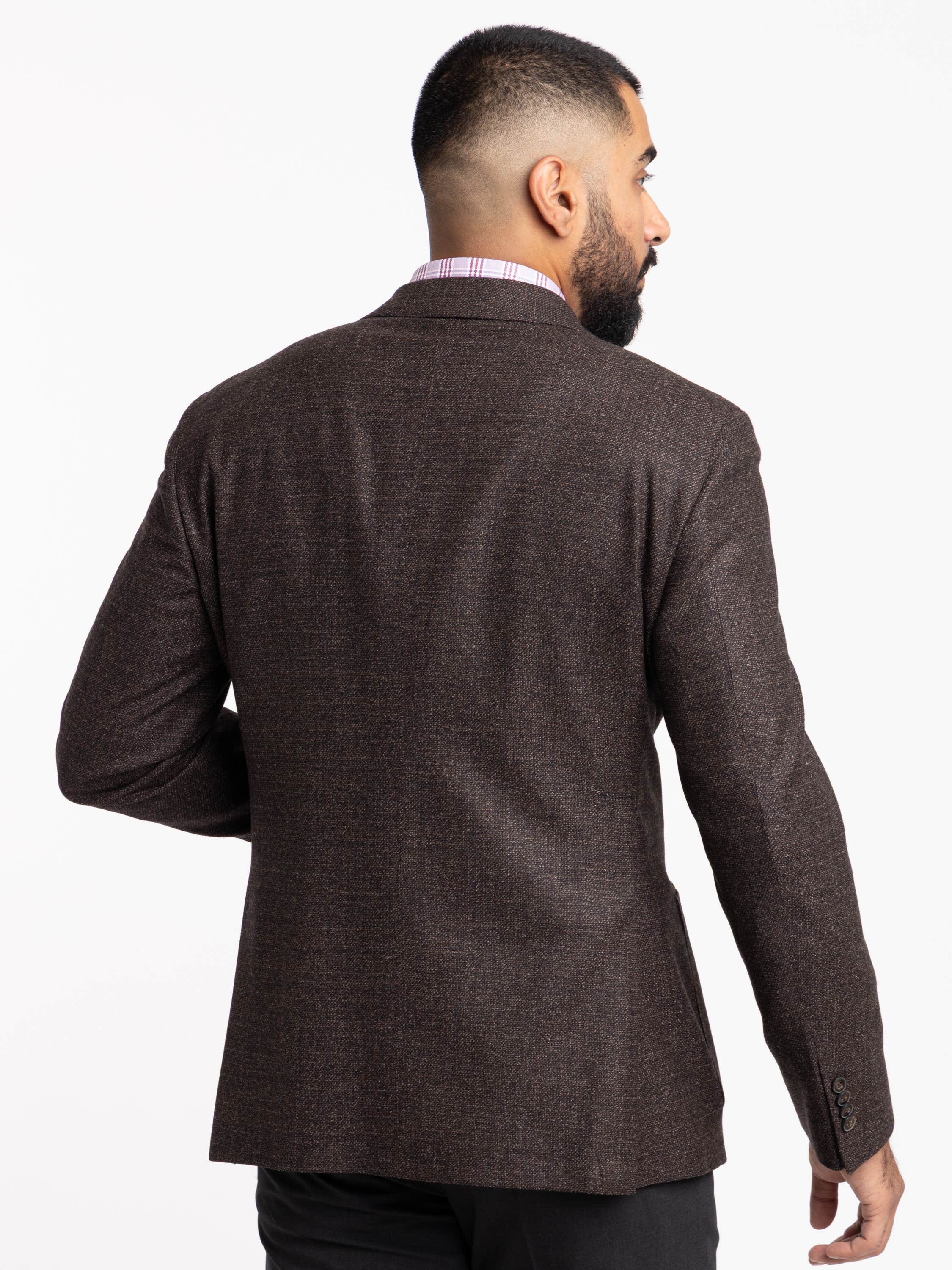 Dark Brown Wool Sport Jacket