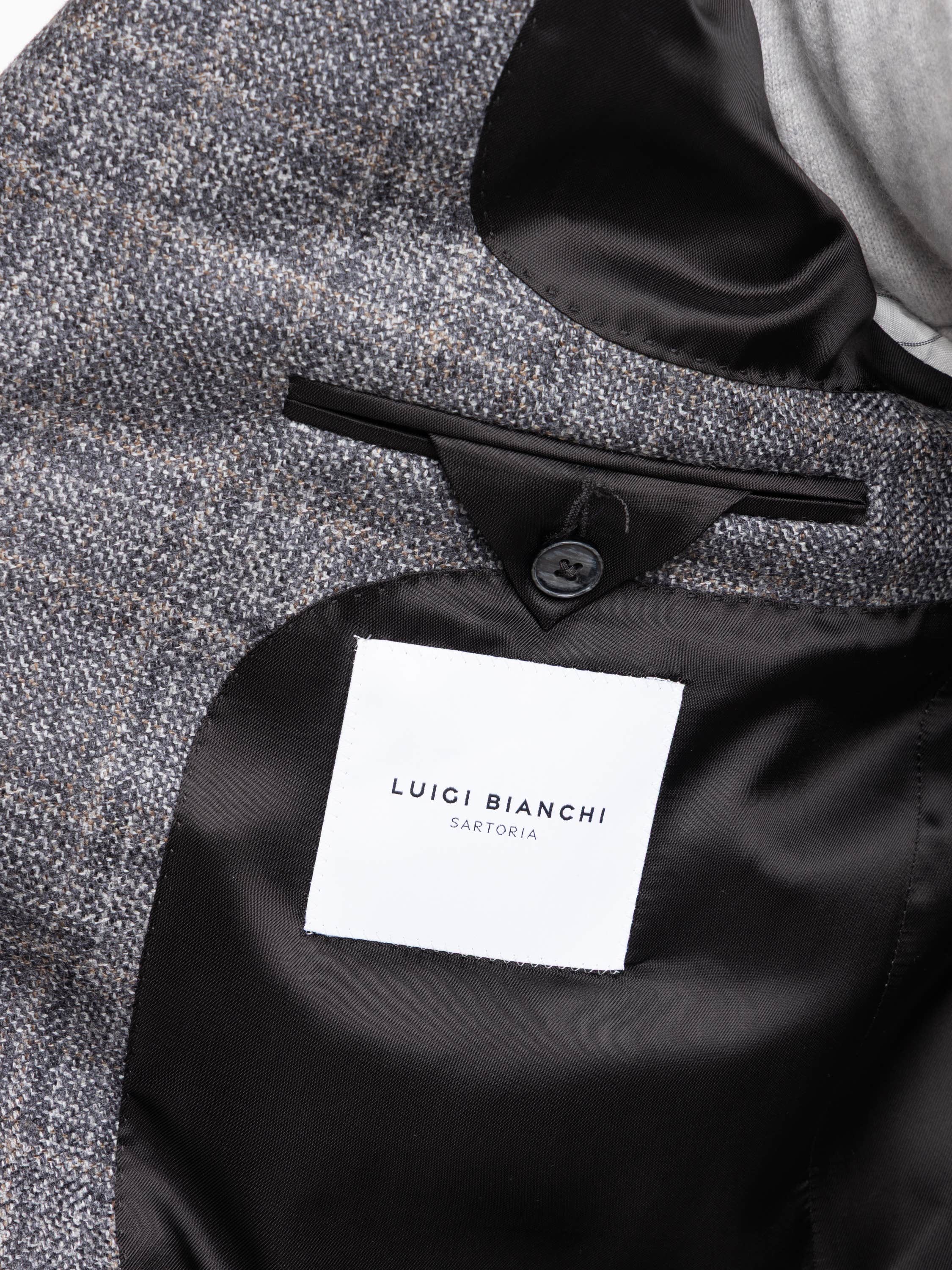 Grey Glen Check Wool-Cotton Sport Jacket