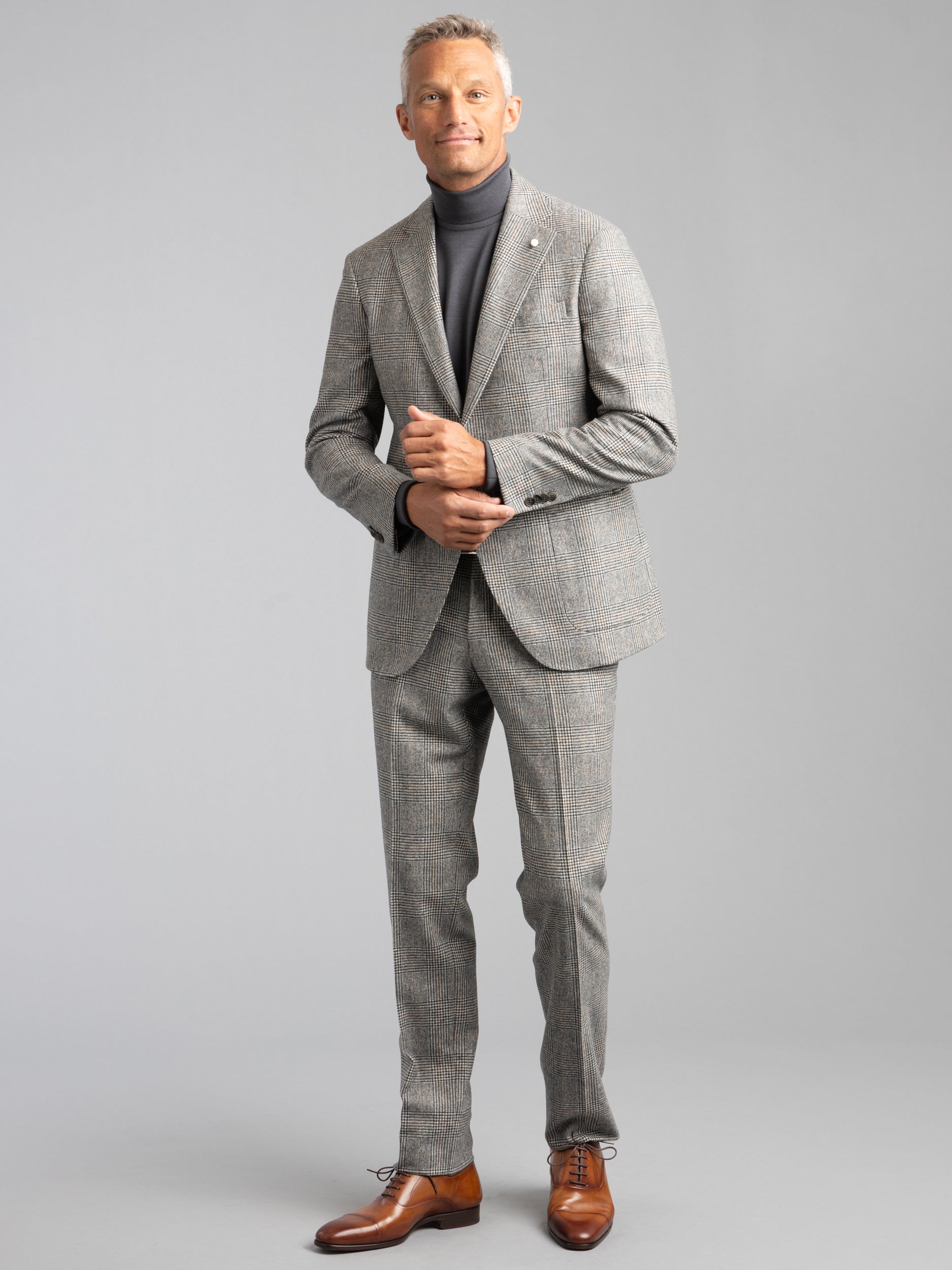 Grey Check Suit – The Helm Clothing