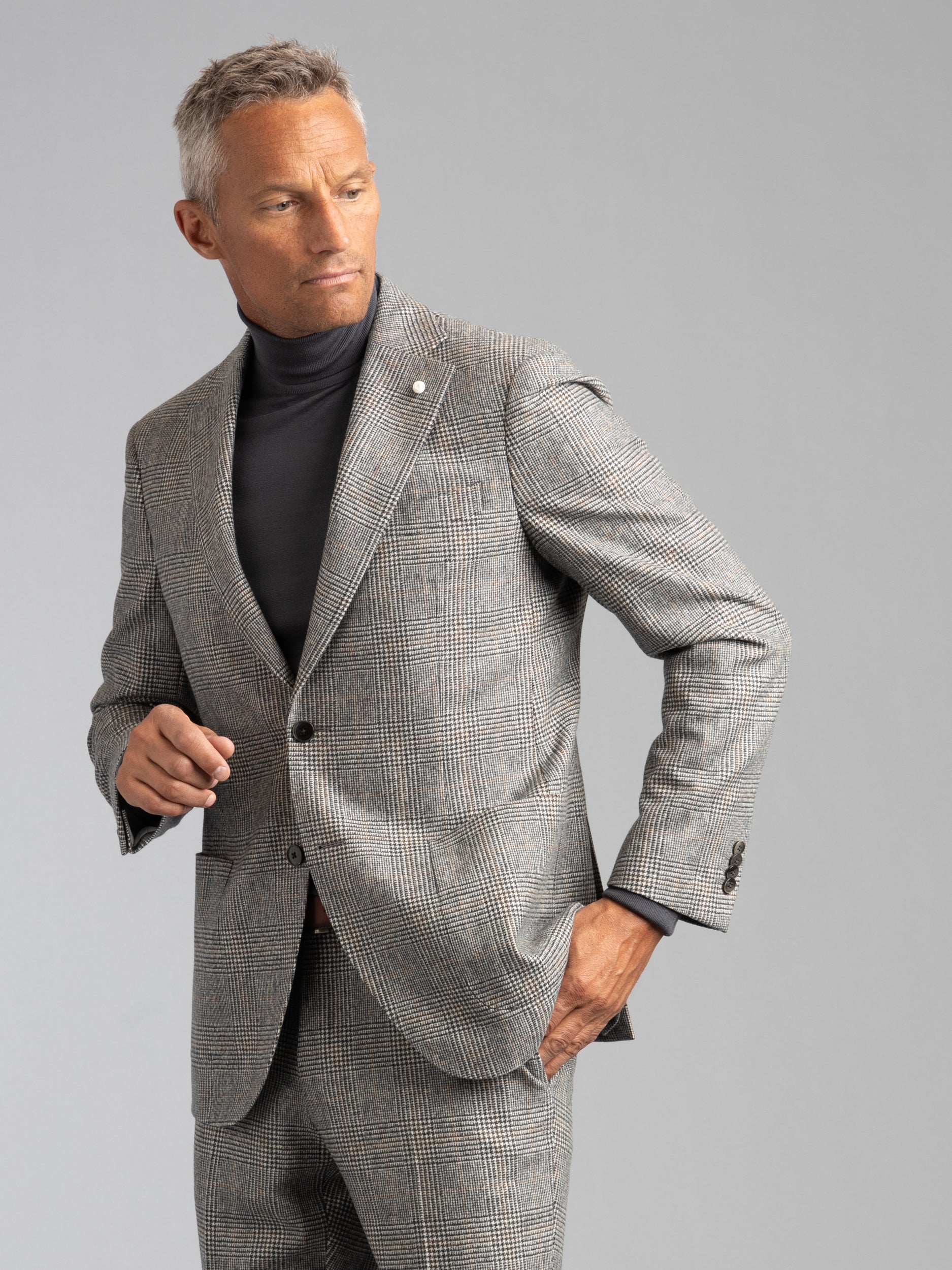 Grey Check Suit – The Helm Clothing