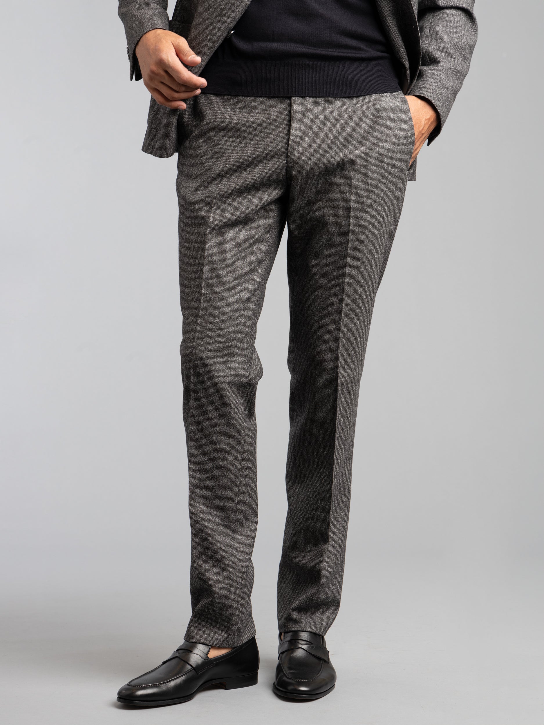 Grey Glen Check Wool Suit – The Helm Clothing