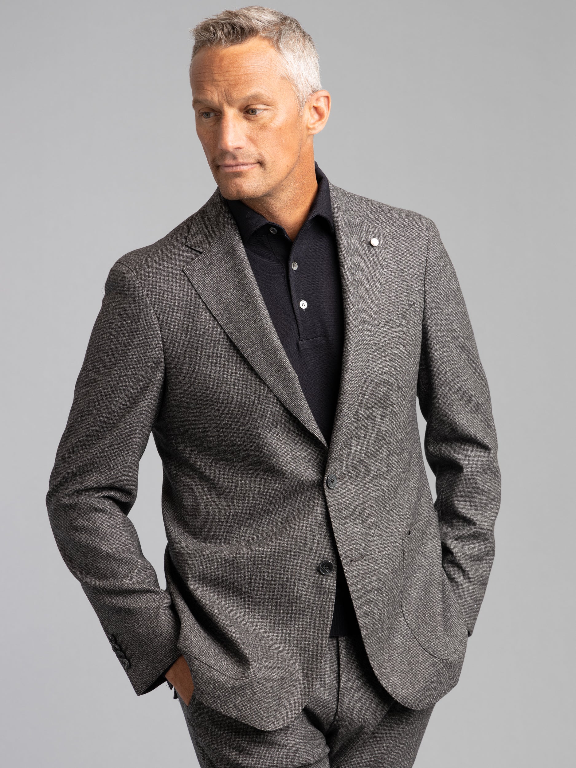 Grey Glen Check Wool Suit – The Helm Clothing