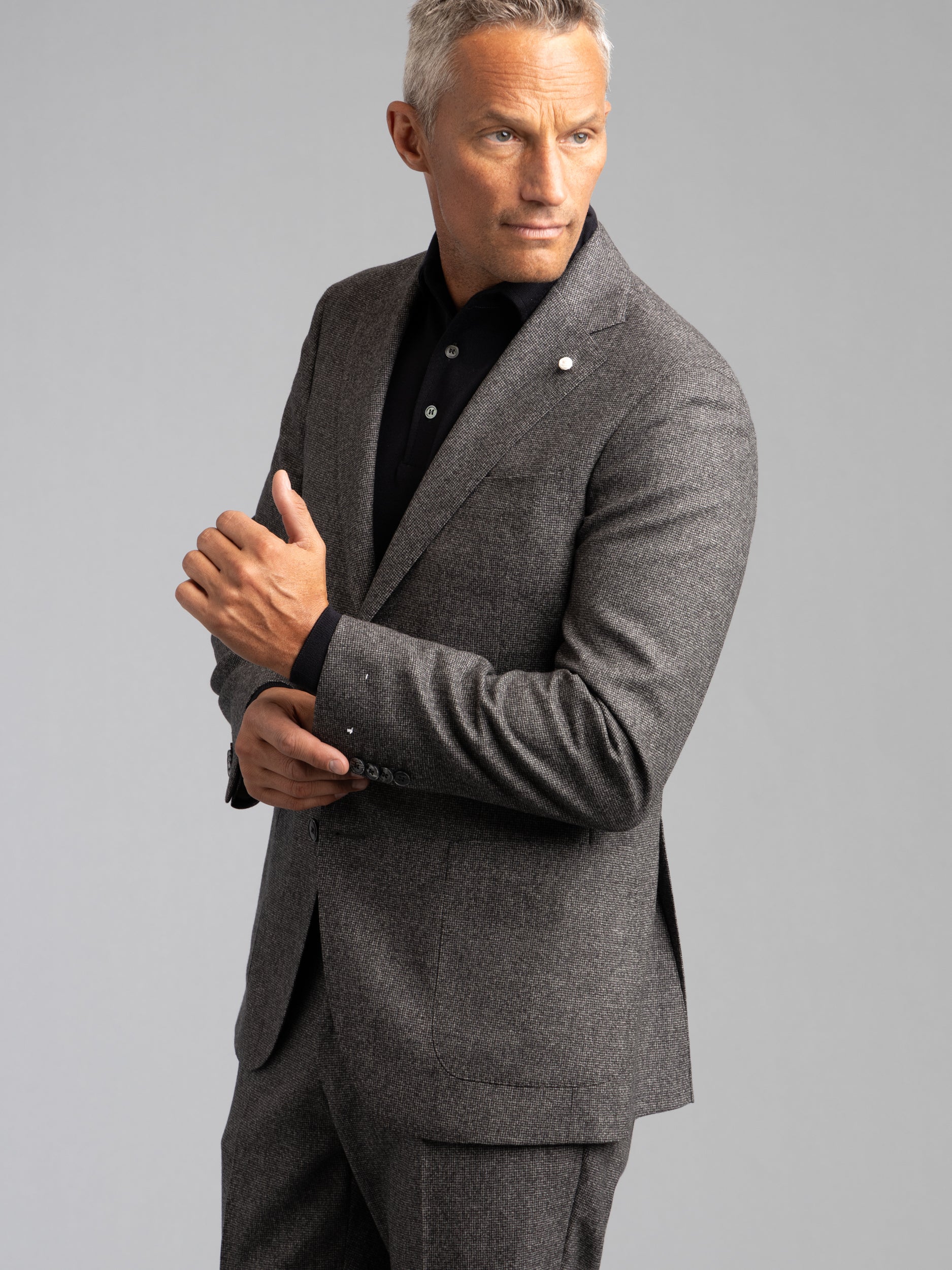 Grey Glen Check Wool Suit – The Helm Clothing