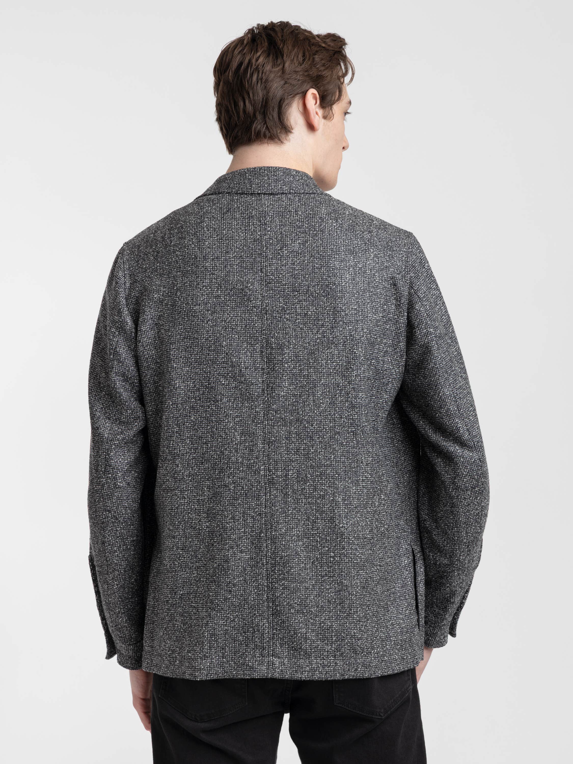 Microcheck Full Button Overshirt