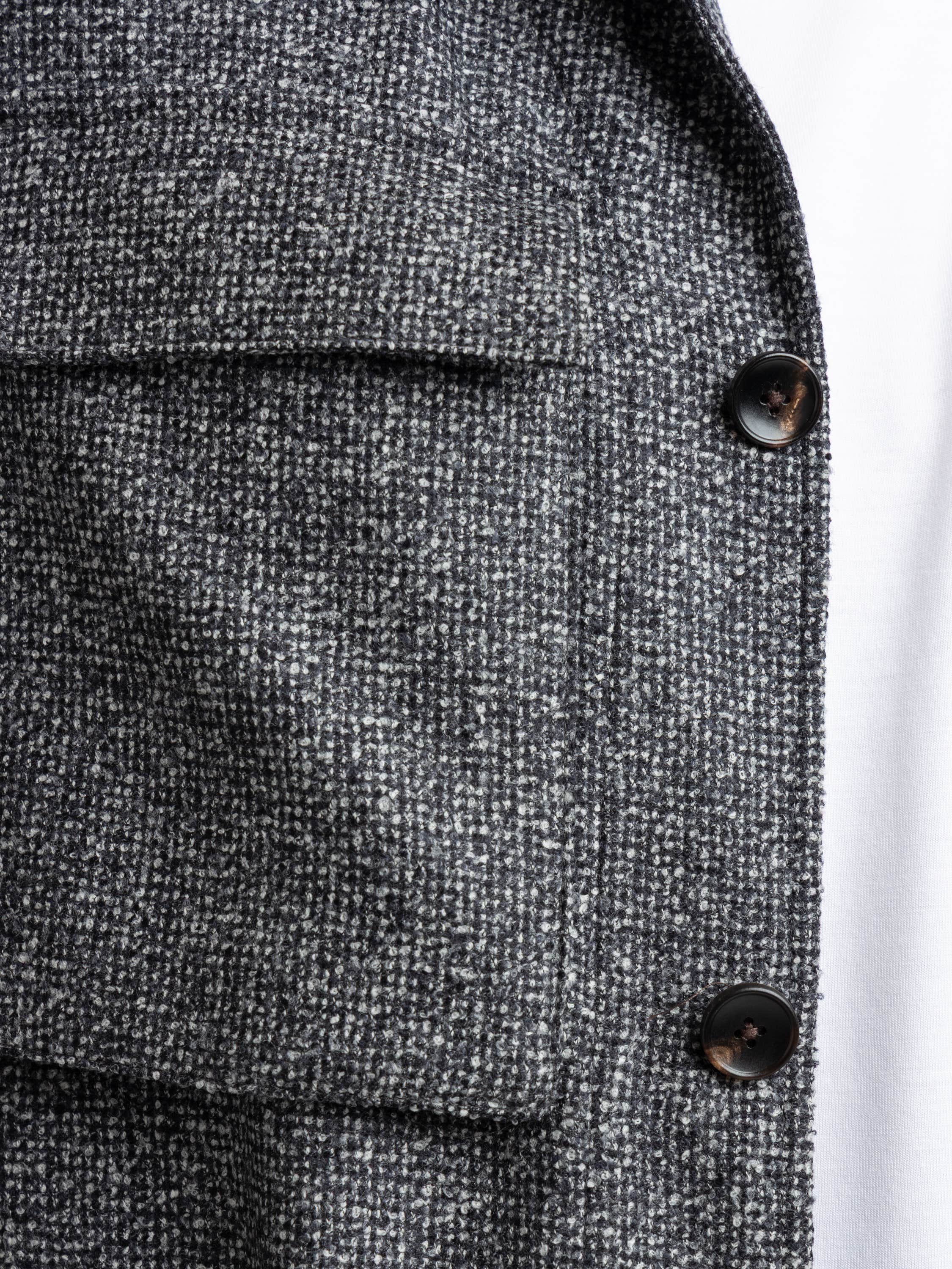 Microcheck Full Button Overshirt