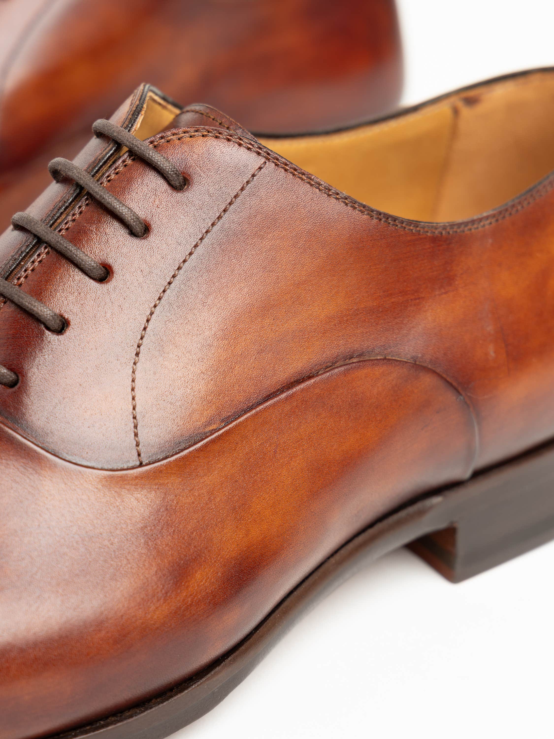 Cognac Brown Naxos Oxford Shoe
