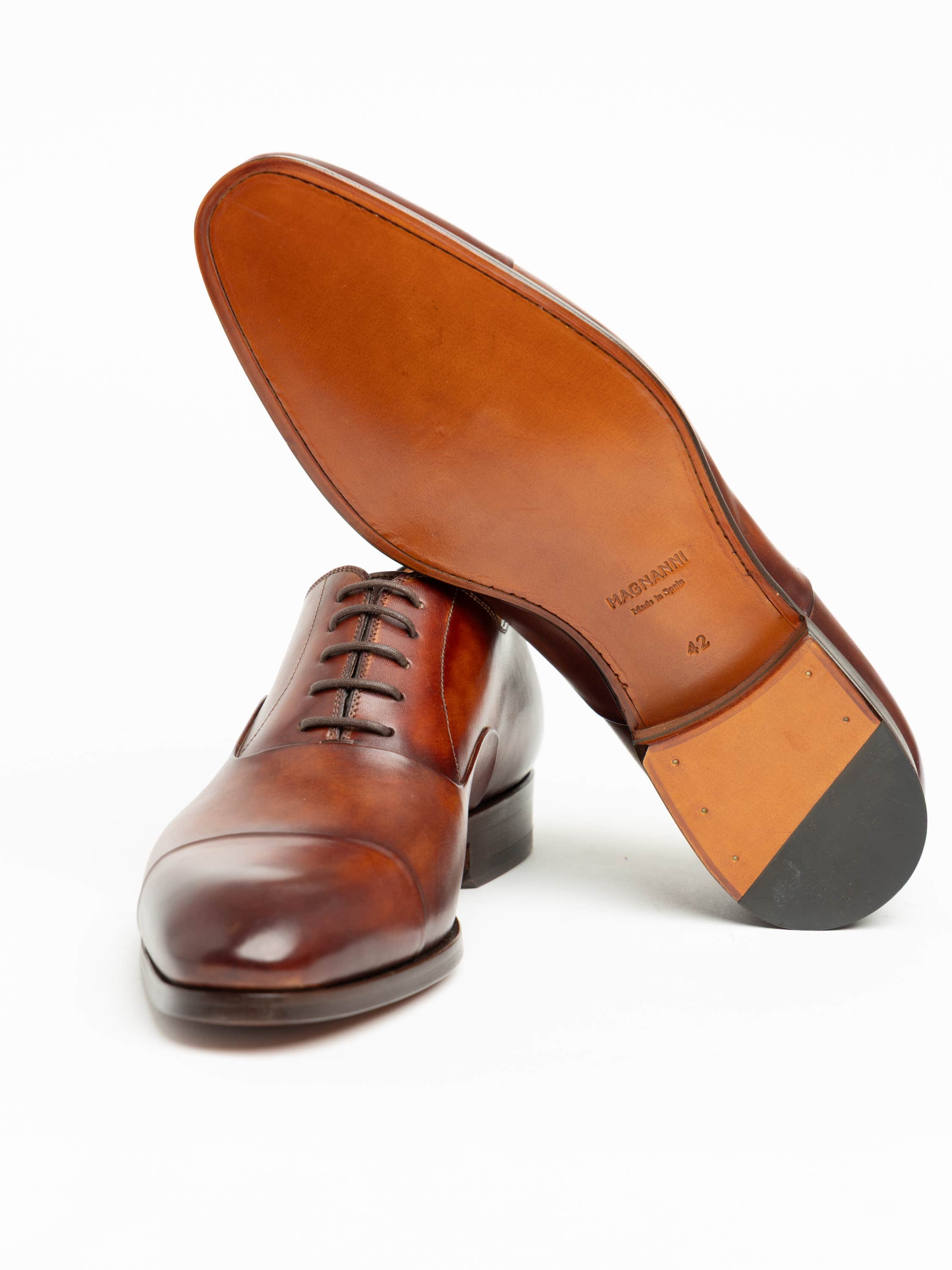 Cognac Brown Naxos Oxford Shoe