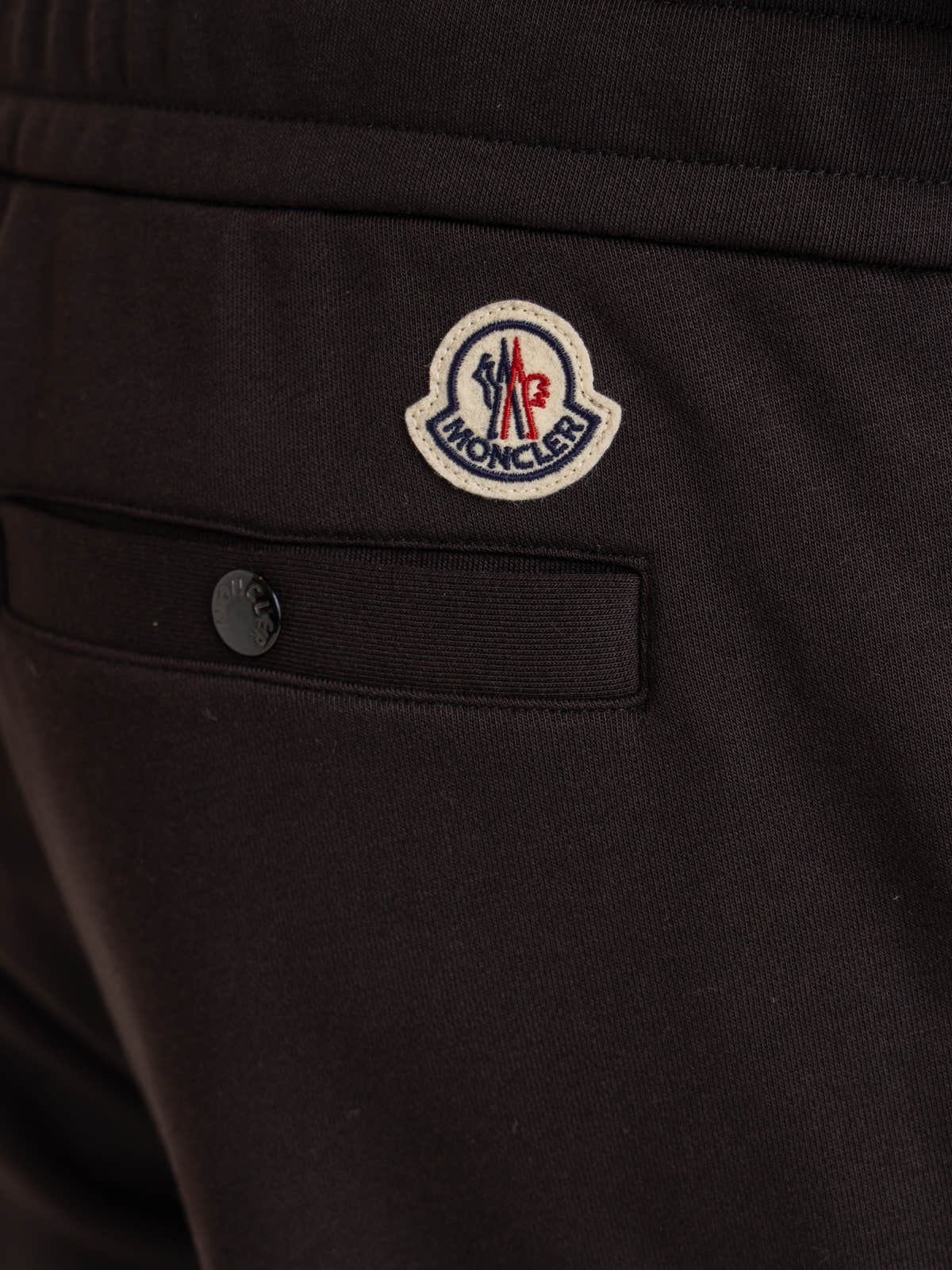 Black Cuffed Cotton Joggers