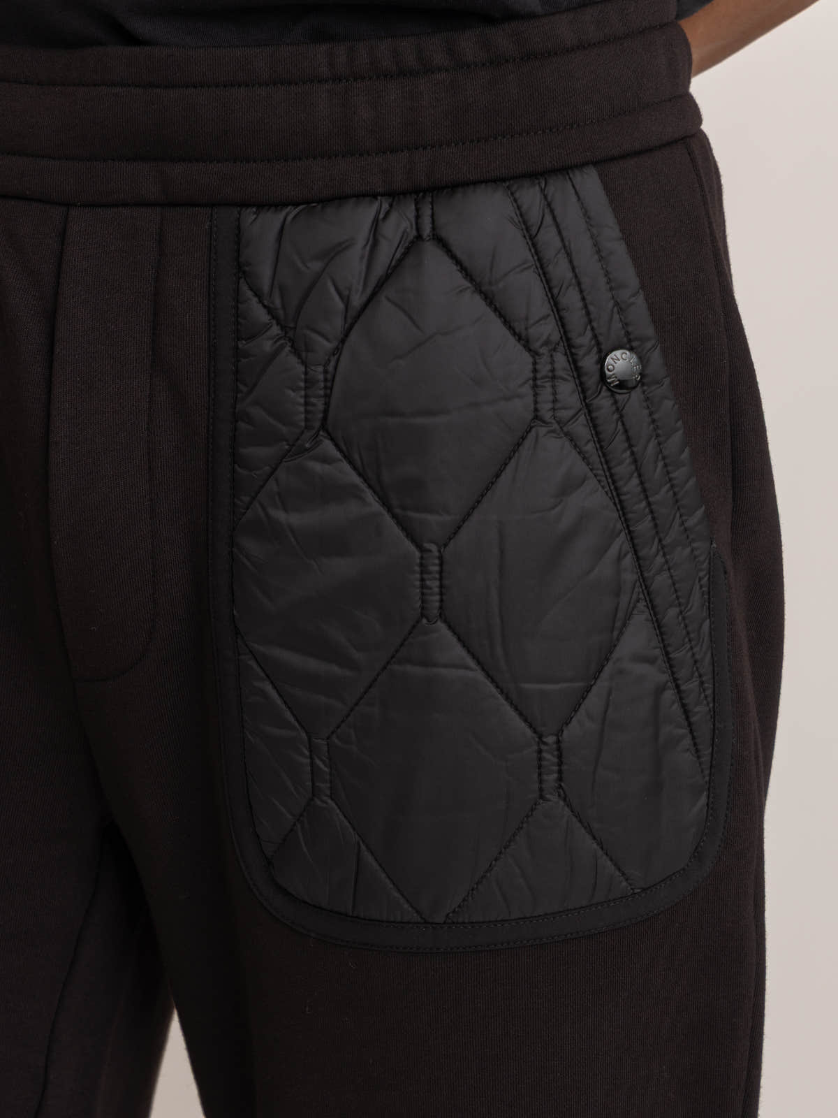 Black Cuffed Cotton Joggers