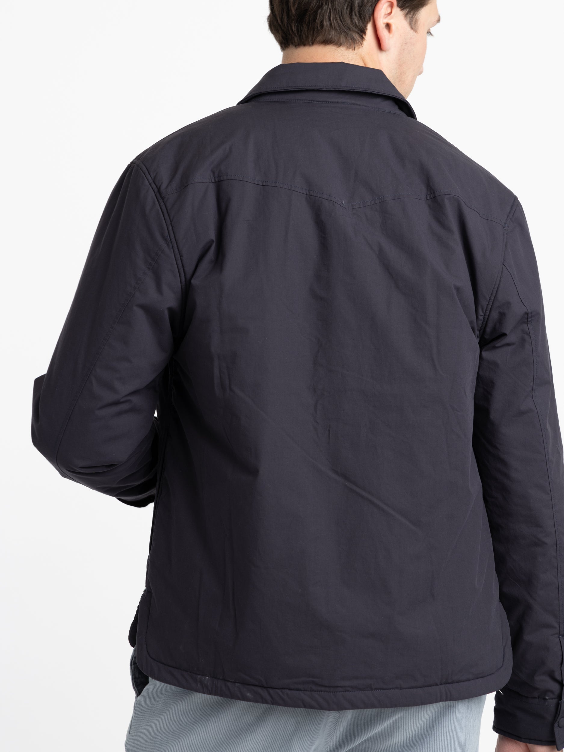 Navy hot sale overshirt jacket