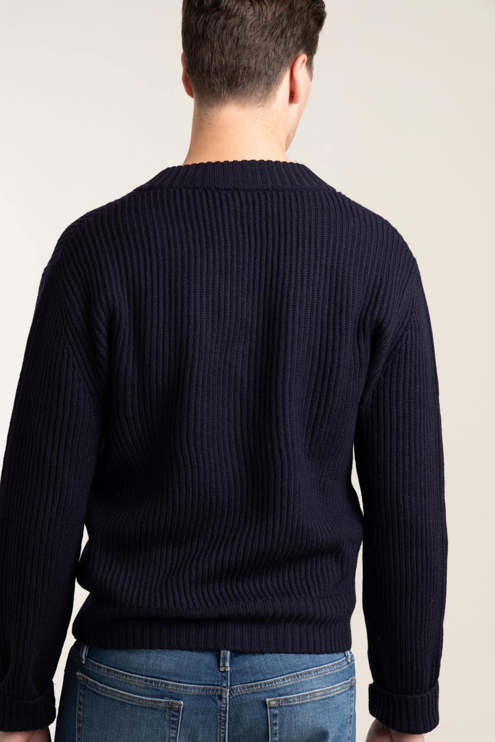 Wool Chunky V-Neck Sweater – The Helm Clothing