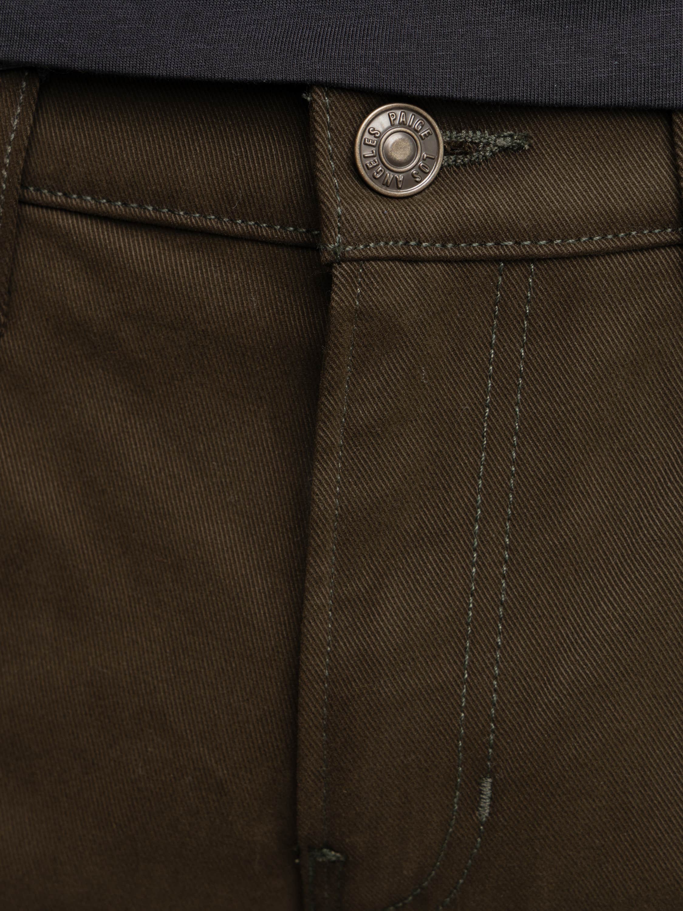 Olive Twill Macneil Slim Straight Pant