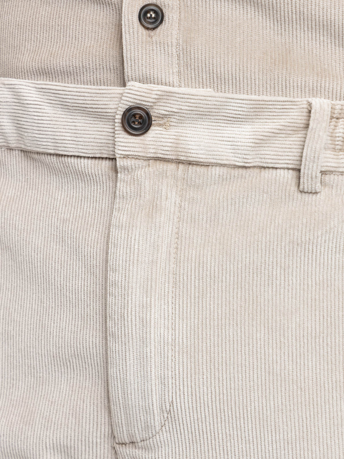 Beige Corduroy Chino Pants