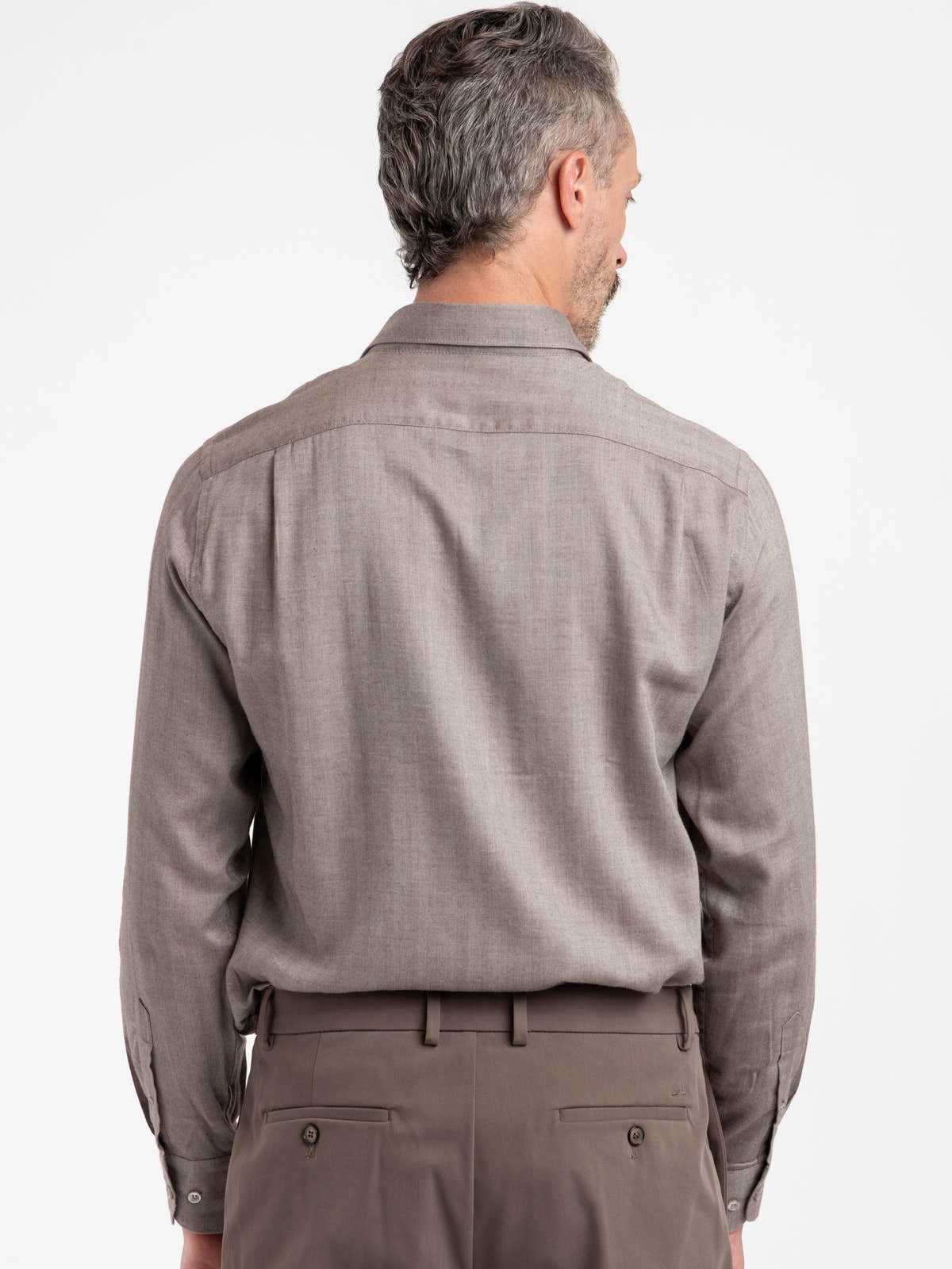 Brown Cotton-Lyocell Shirt
