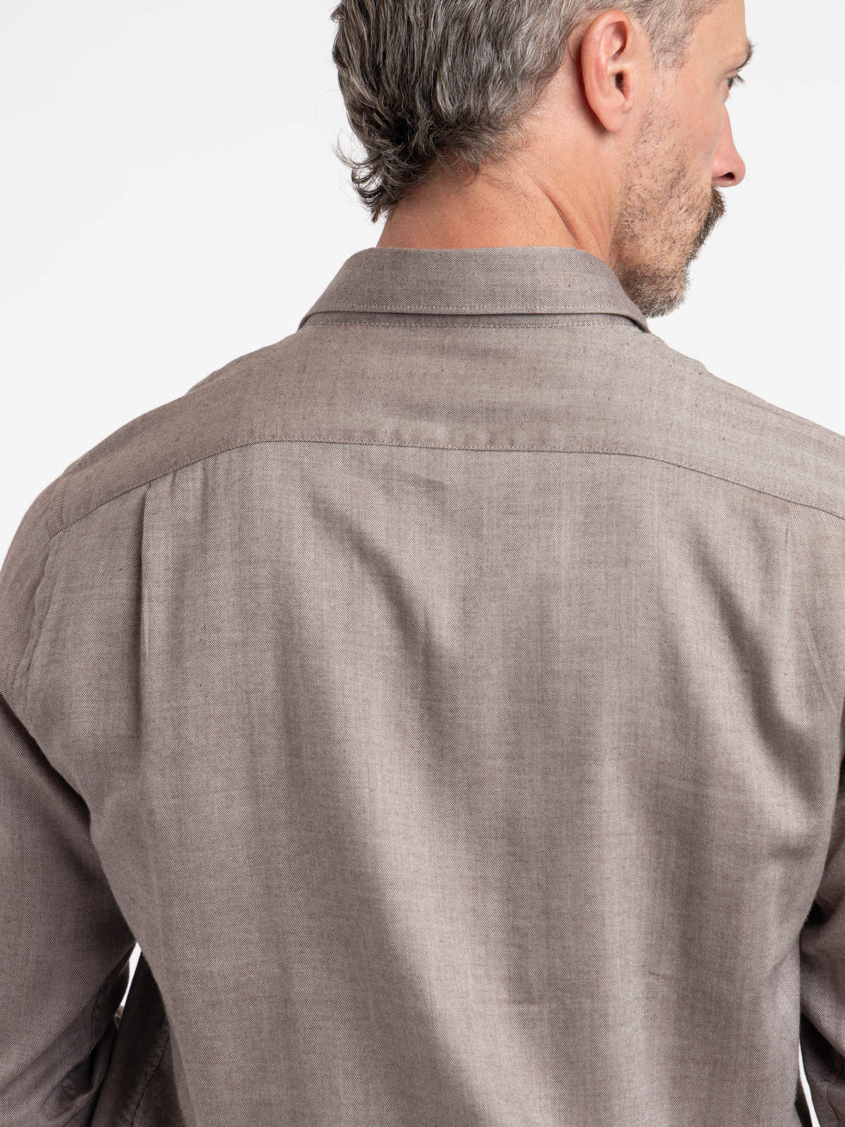 Brown Cotton-Lyocell Shirt