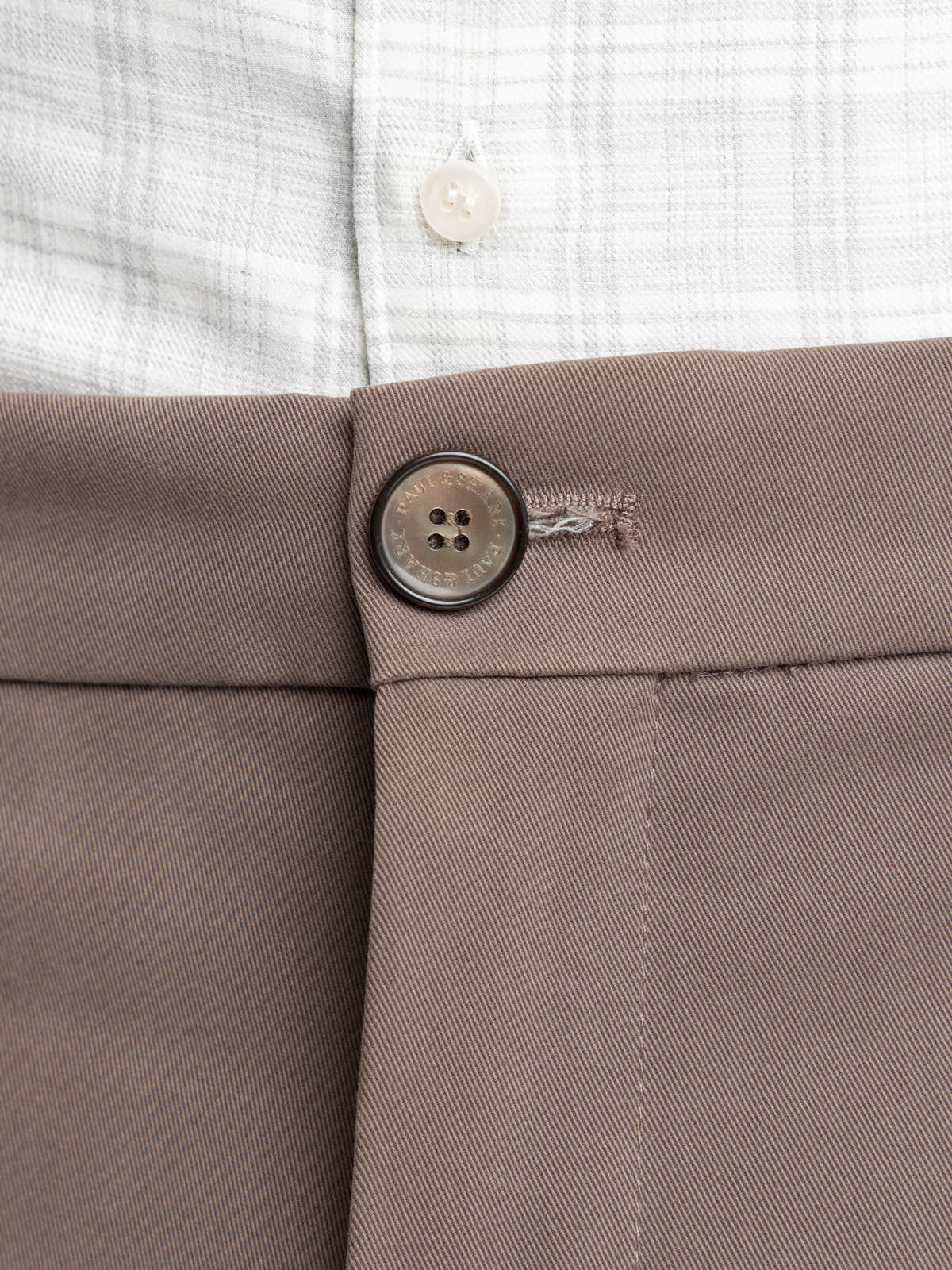 Brown Modal-Blend Chino Trousers