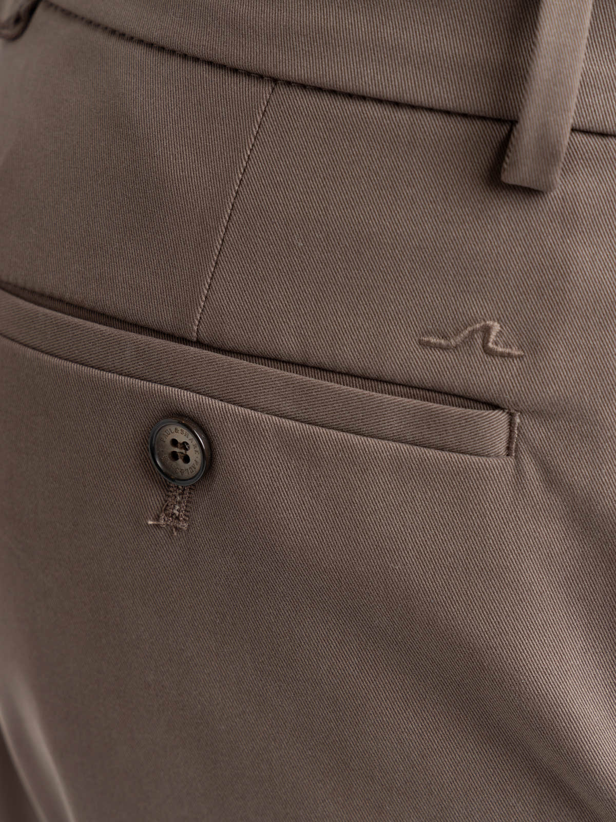 Brown Modal-Blend Chino Trousers