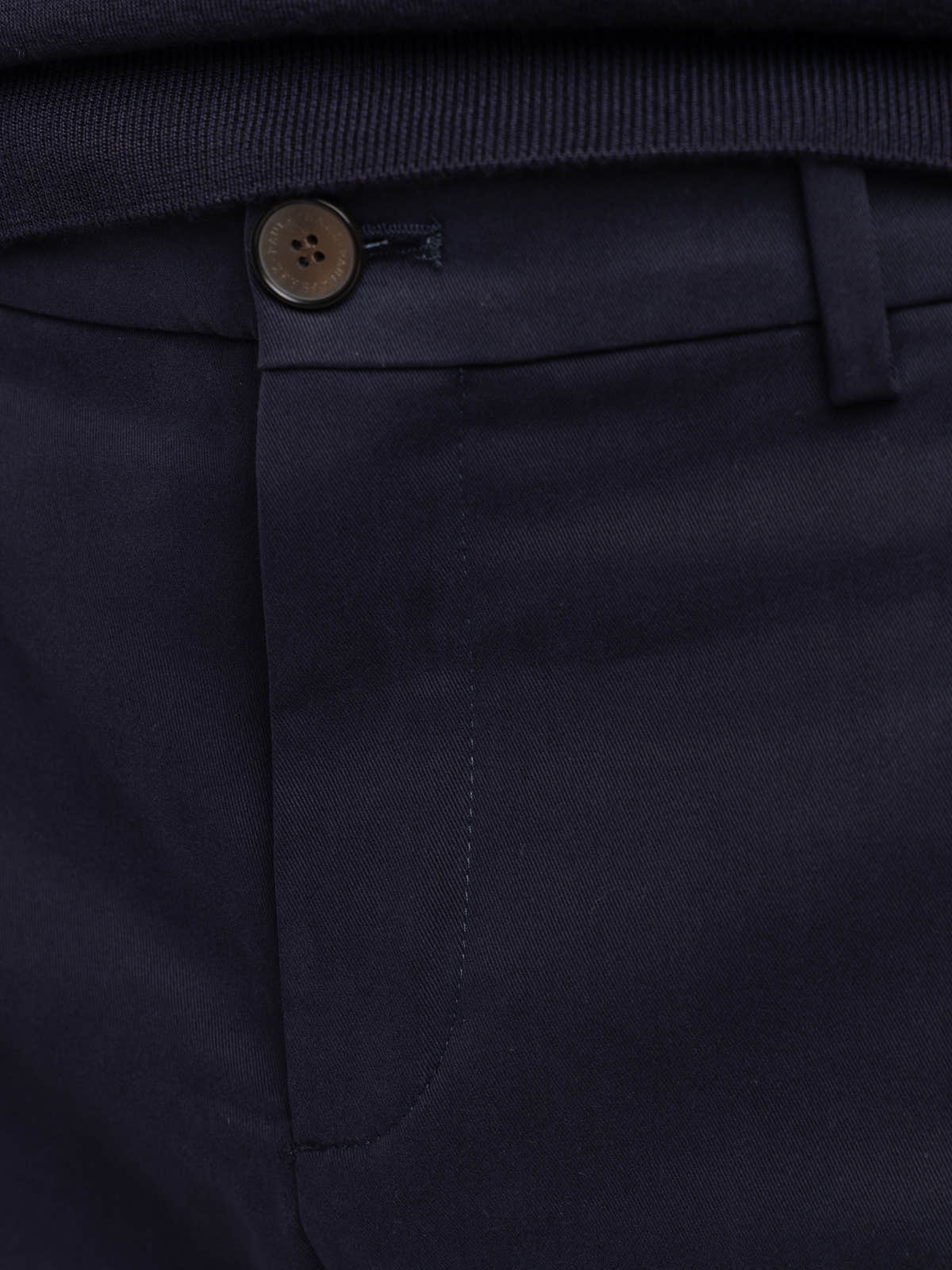 Dark Navy Modal-Blend Trousers
