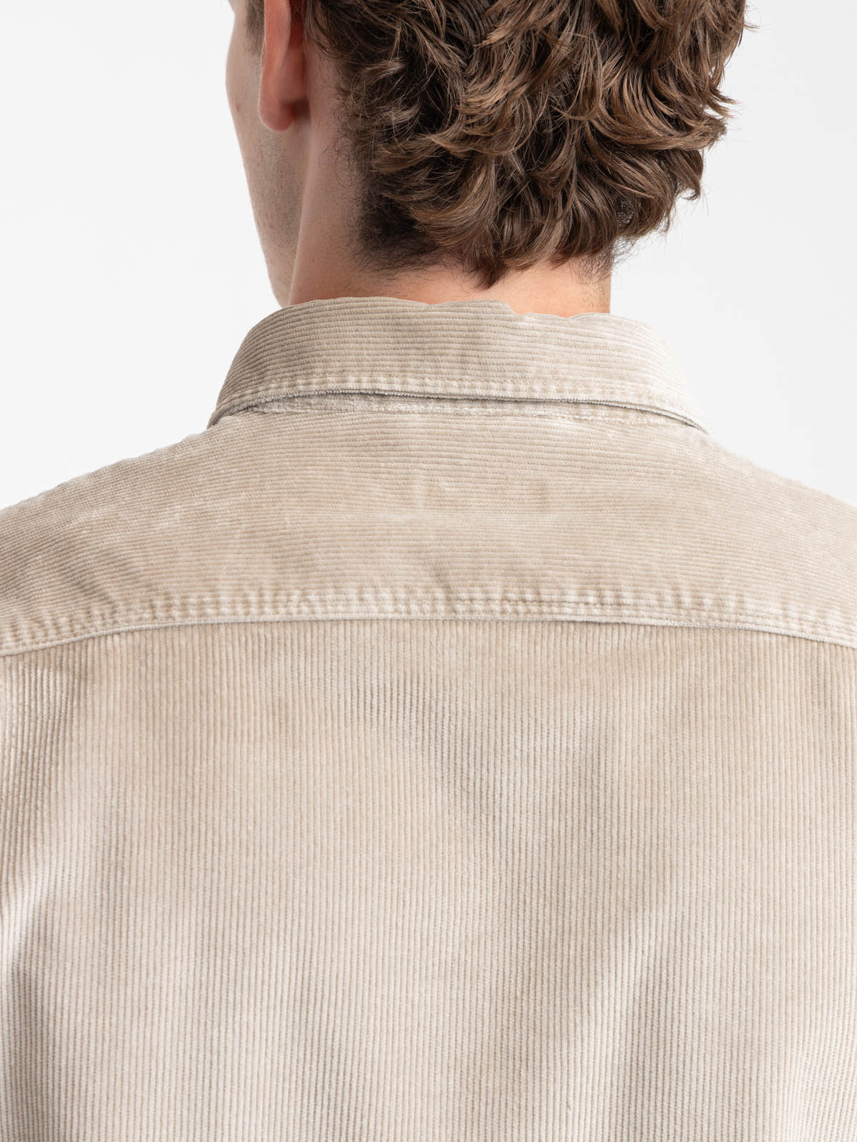 Light Brown Corduroy Overshirt