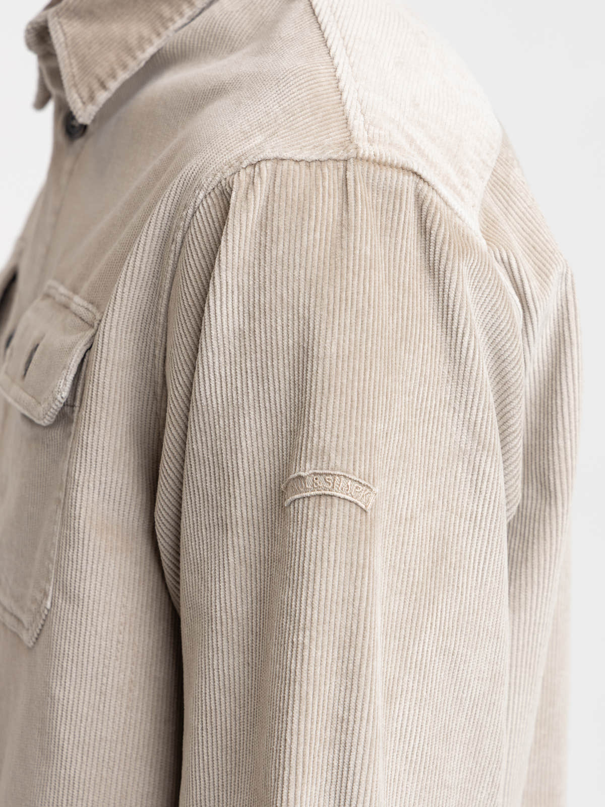Light Brown Corduroy Overshirt