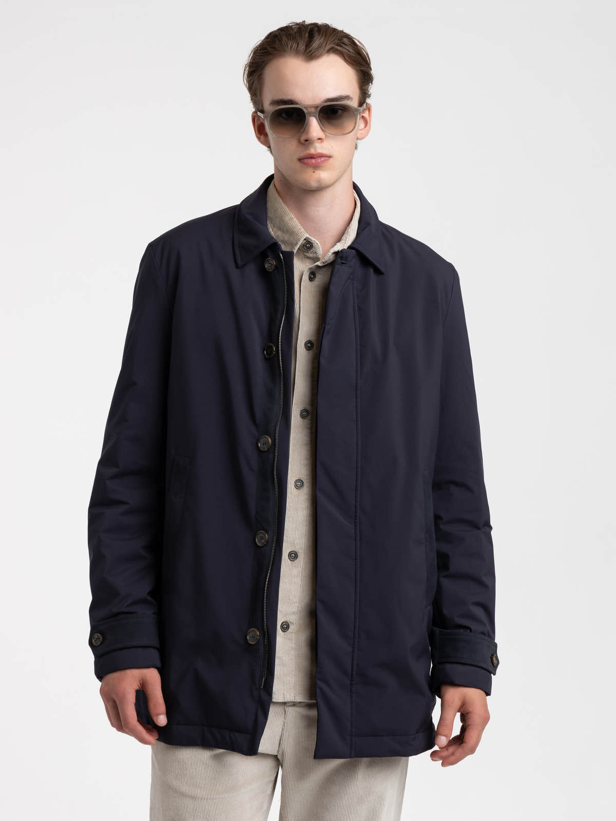 Marine Navy Carcoat Typhoon Platinum