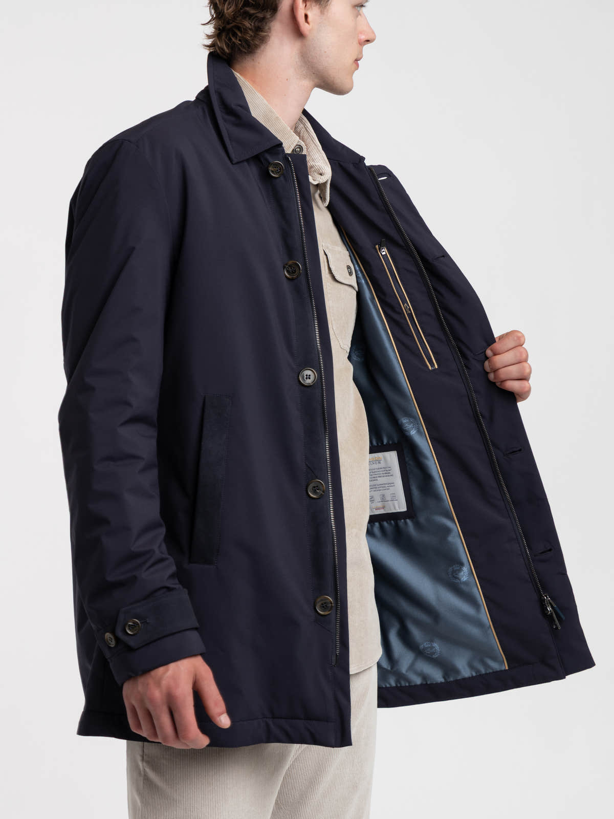 Marine Navy Carcoat Typhoon Platinum